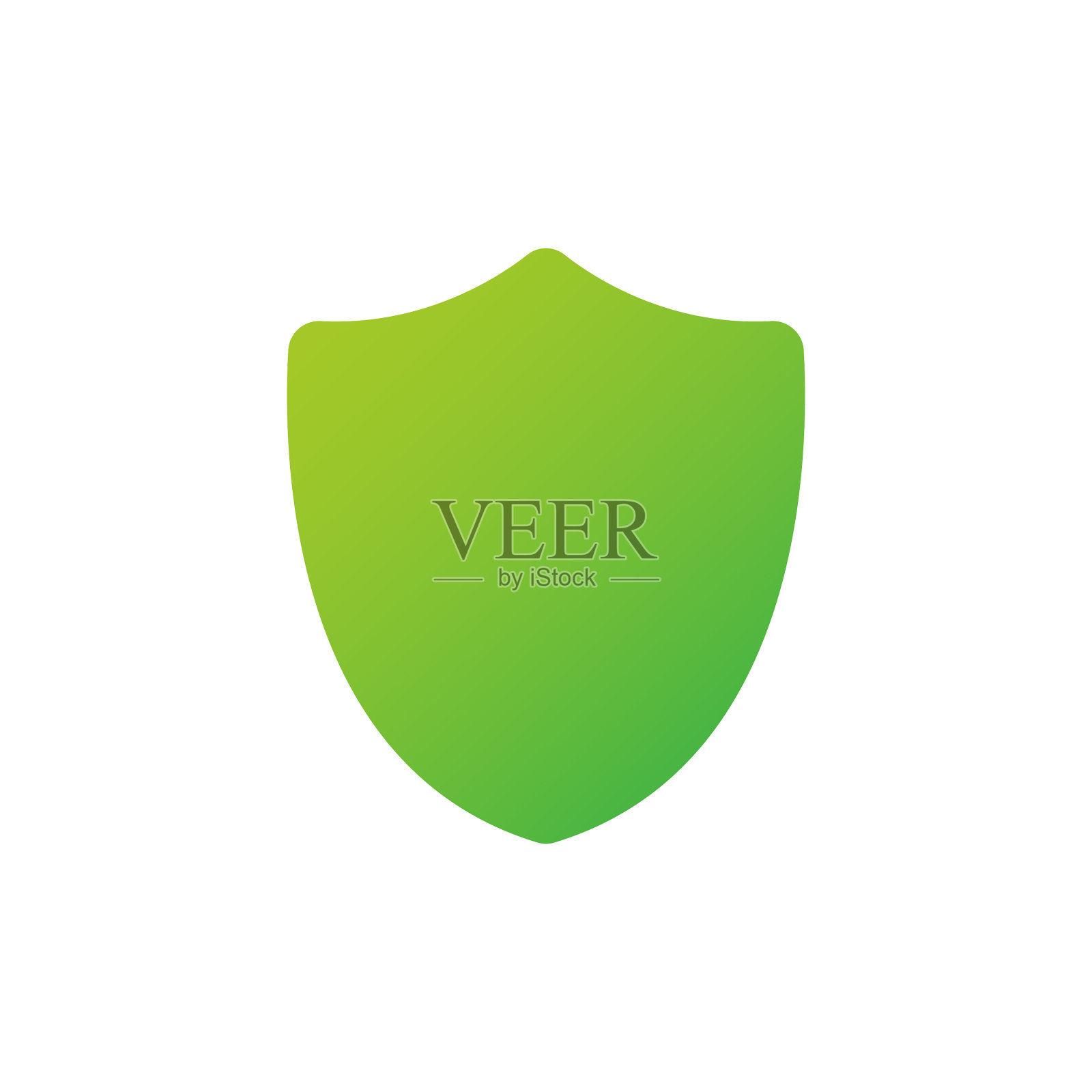 空白绿盾防护及证券股票设计元素图片