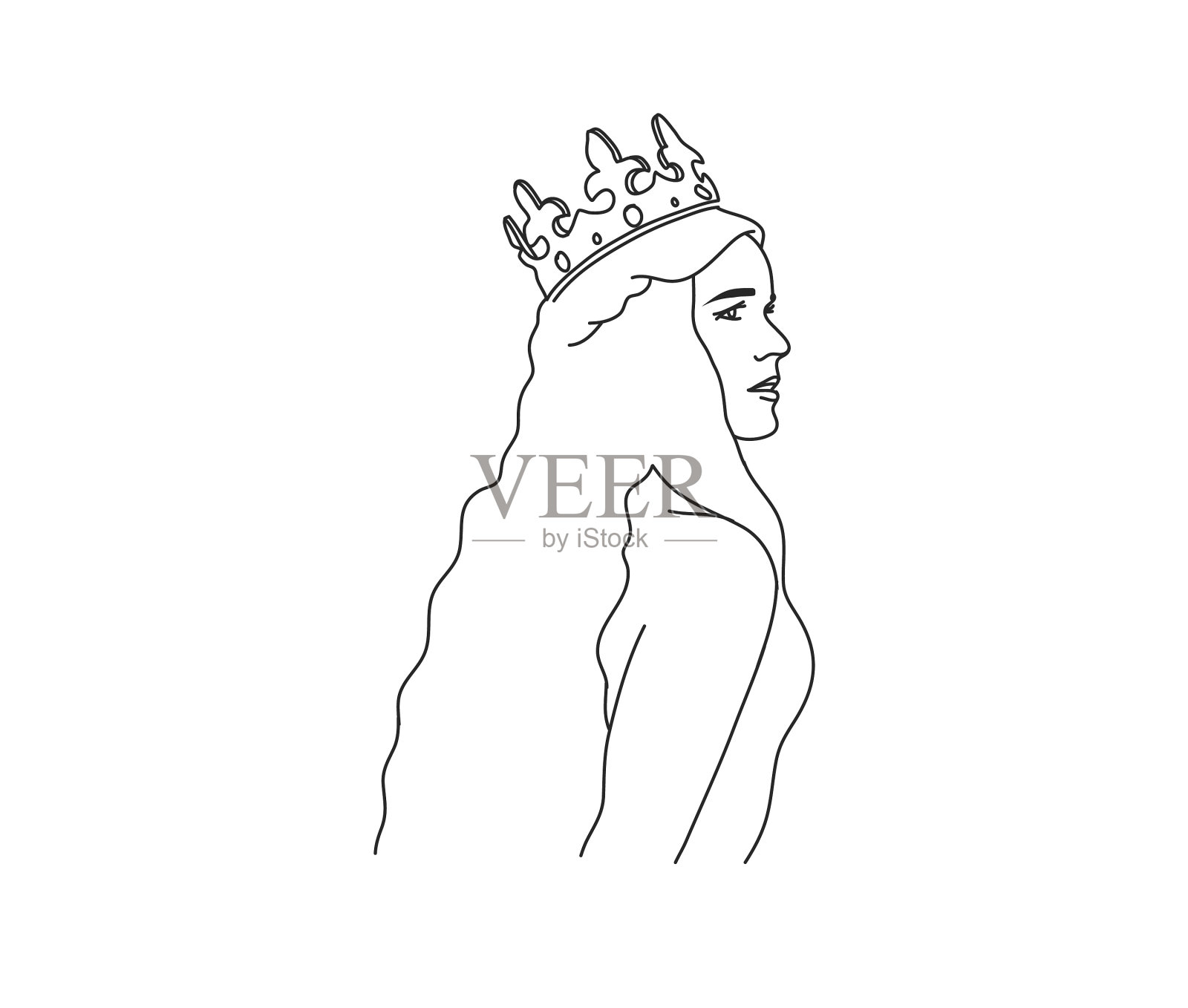 手绘抽象股票平面图形设计元素图片