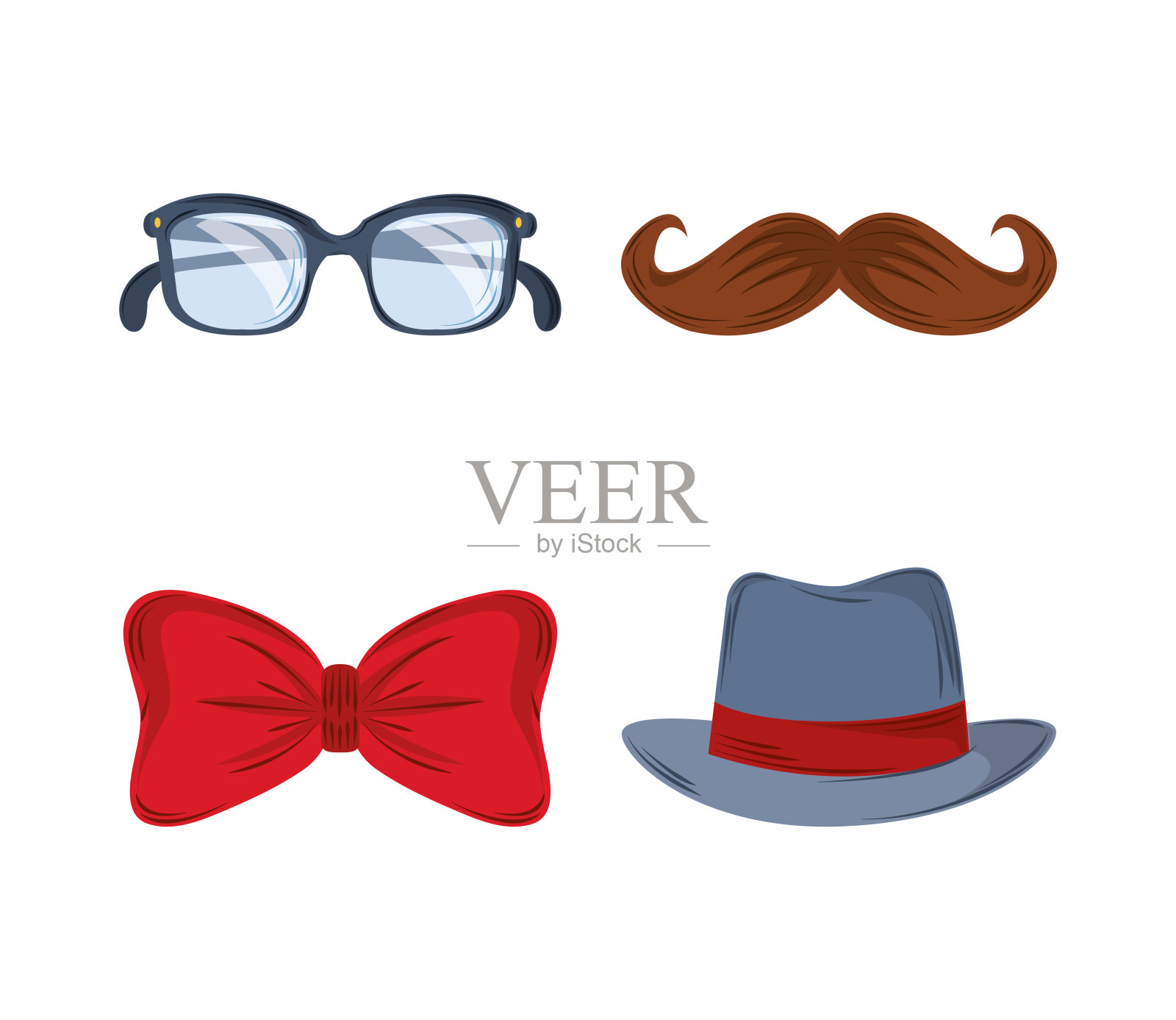 父亲节组插画图片素材