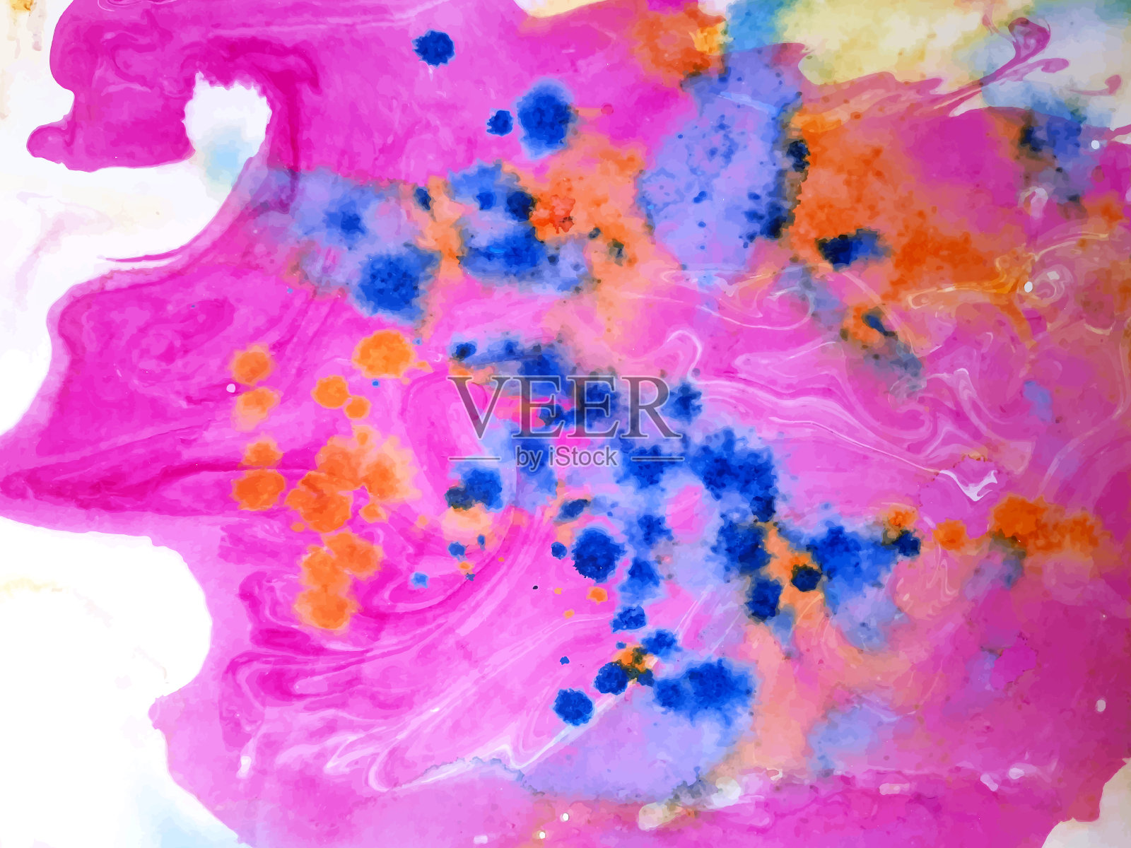 抽象粉红色水彩纹理背景插画图片素材