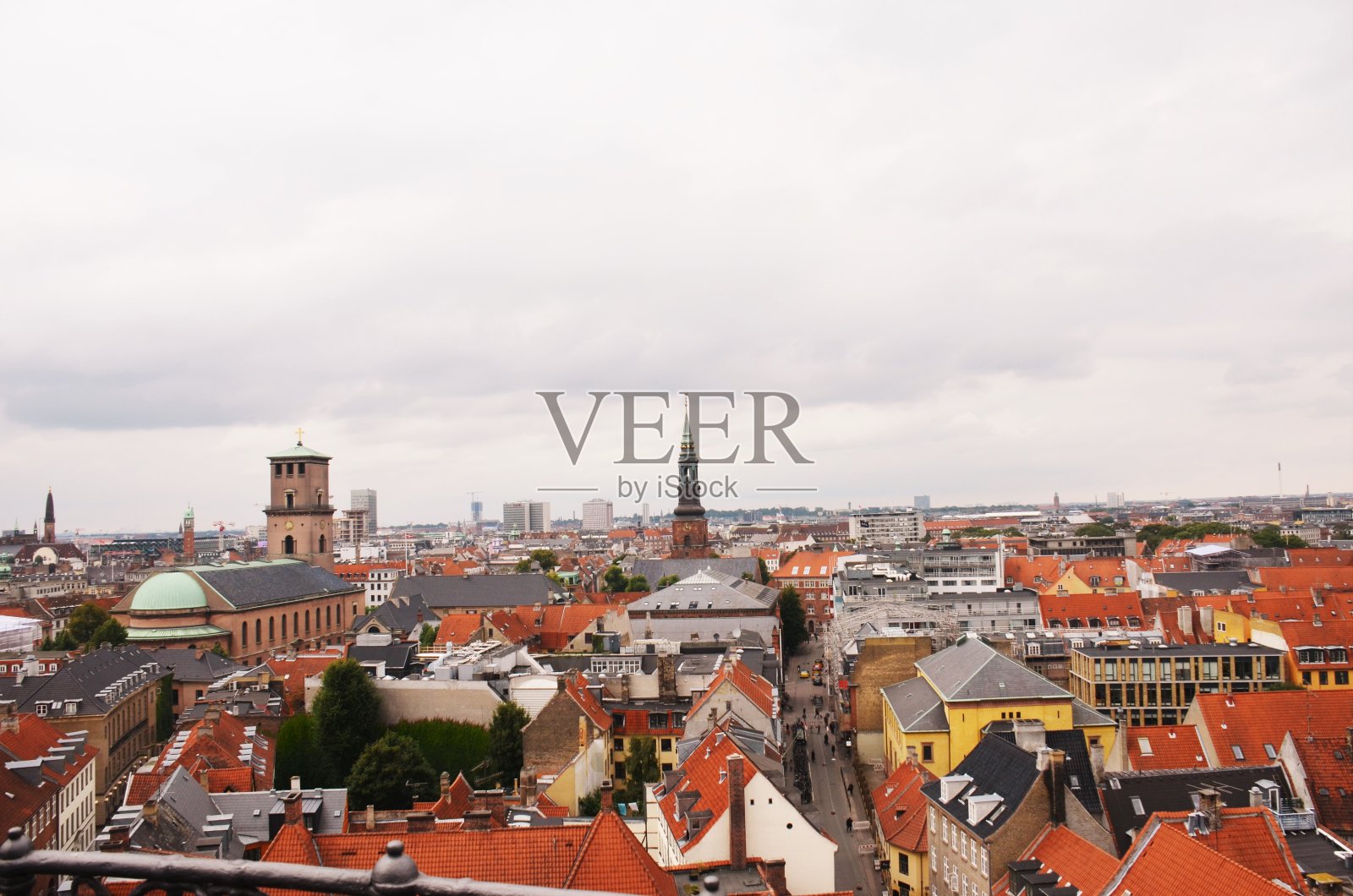 哥本哈根屋顶照片摄影图片