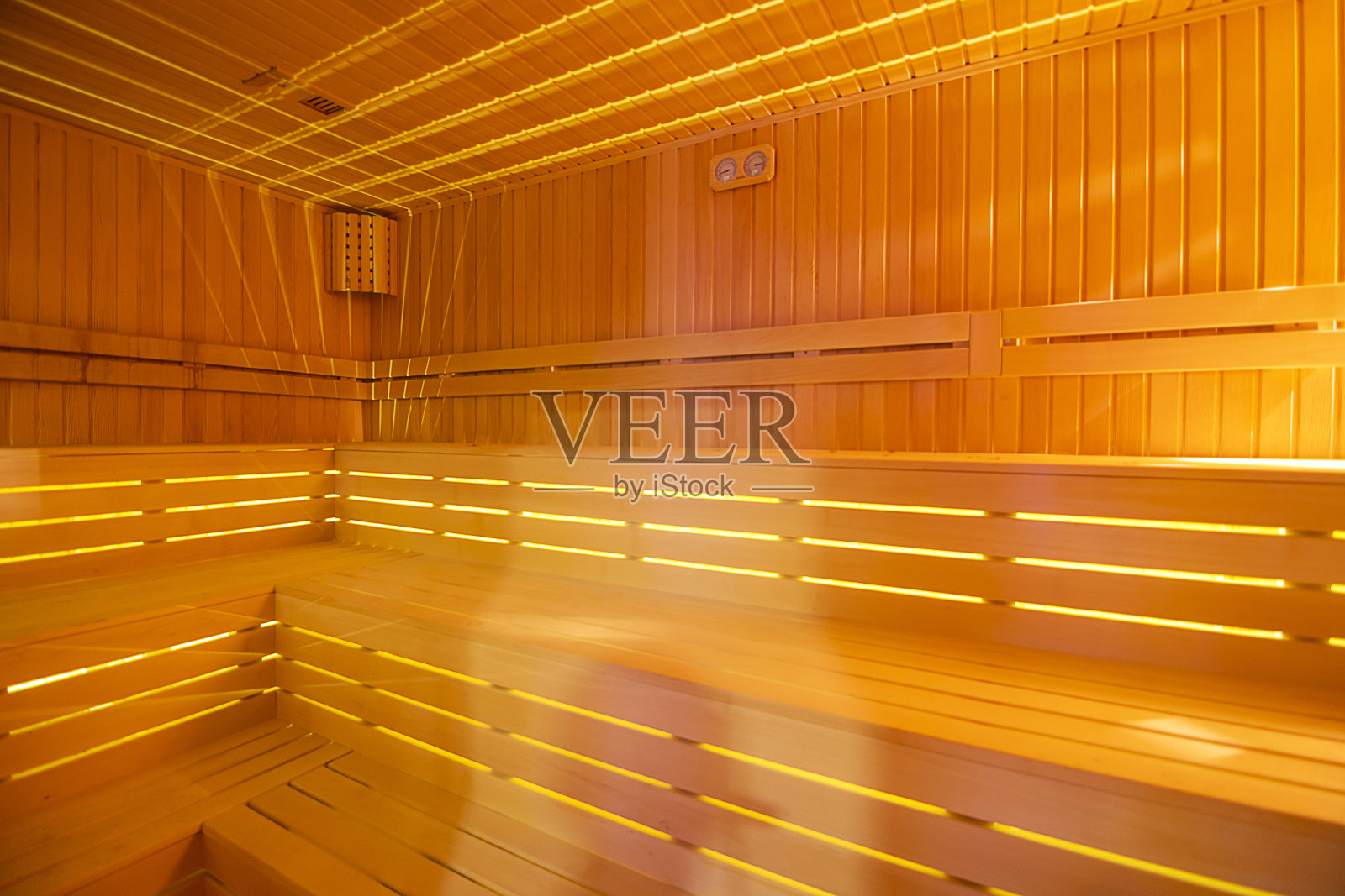 桑拿房在水疗健康中心照片摄影图片
