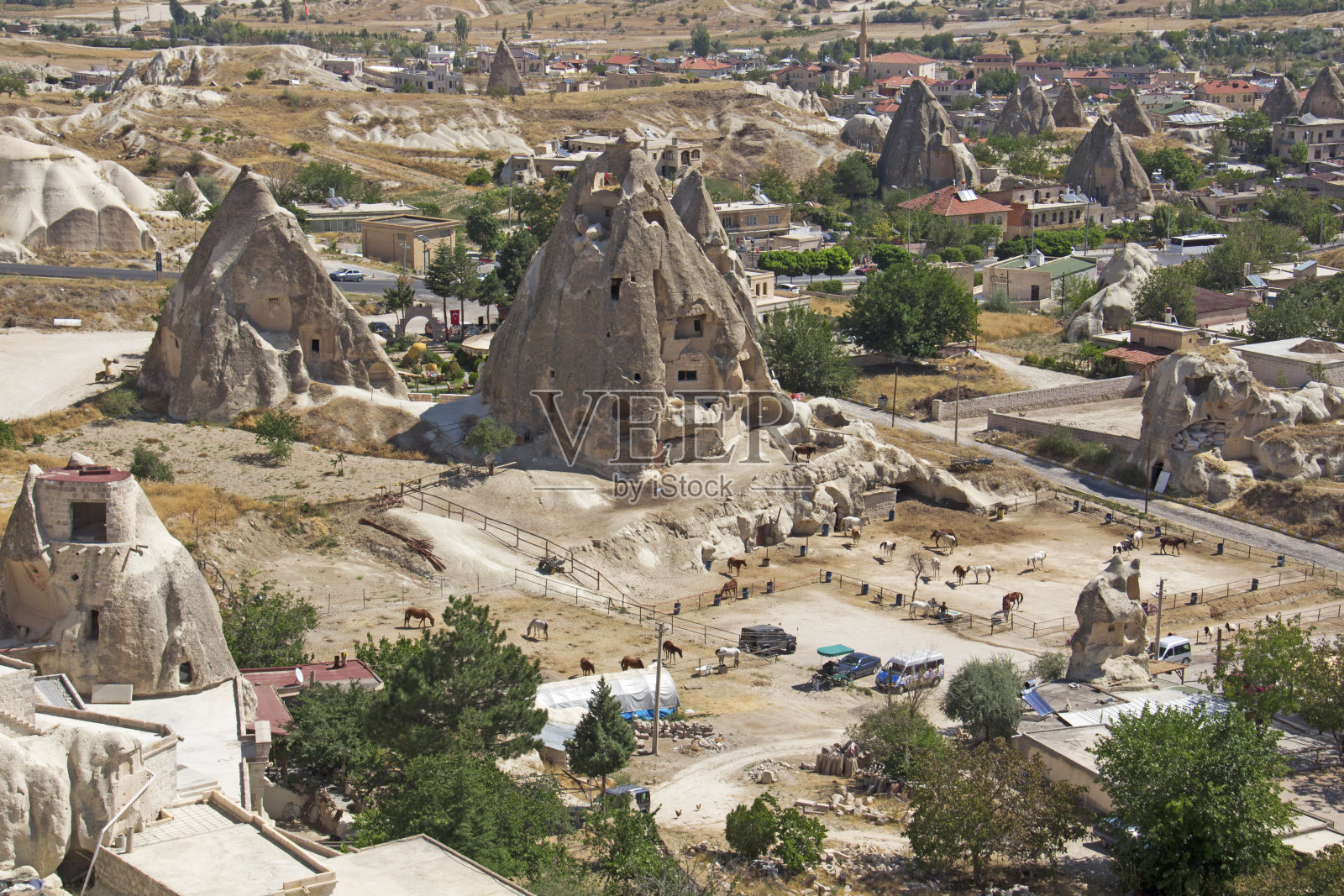 卡帕多西亚的精灵烟囱照片摄影图片