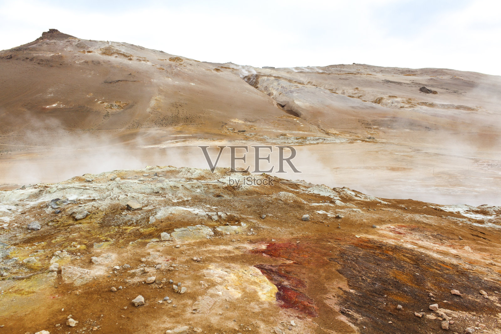 纳马斯卡尔的火山景观对生命不利照片摄影图片