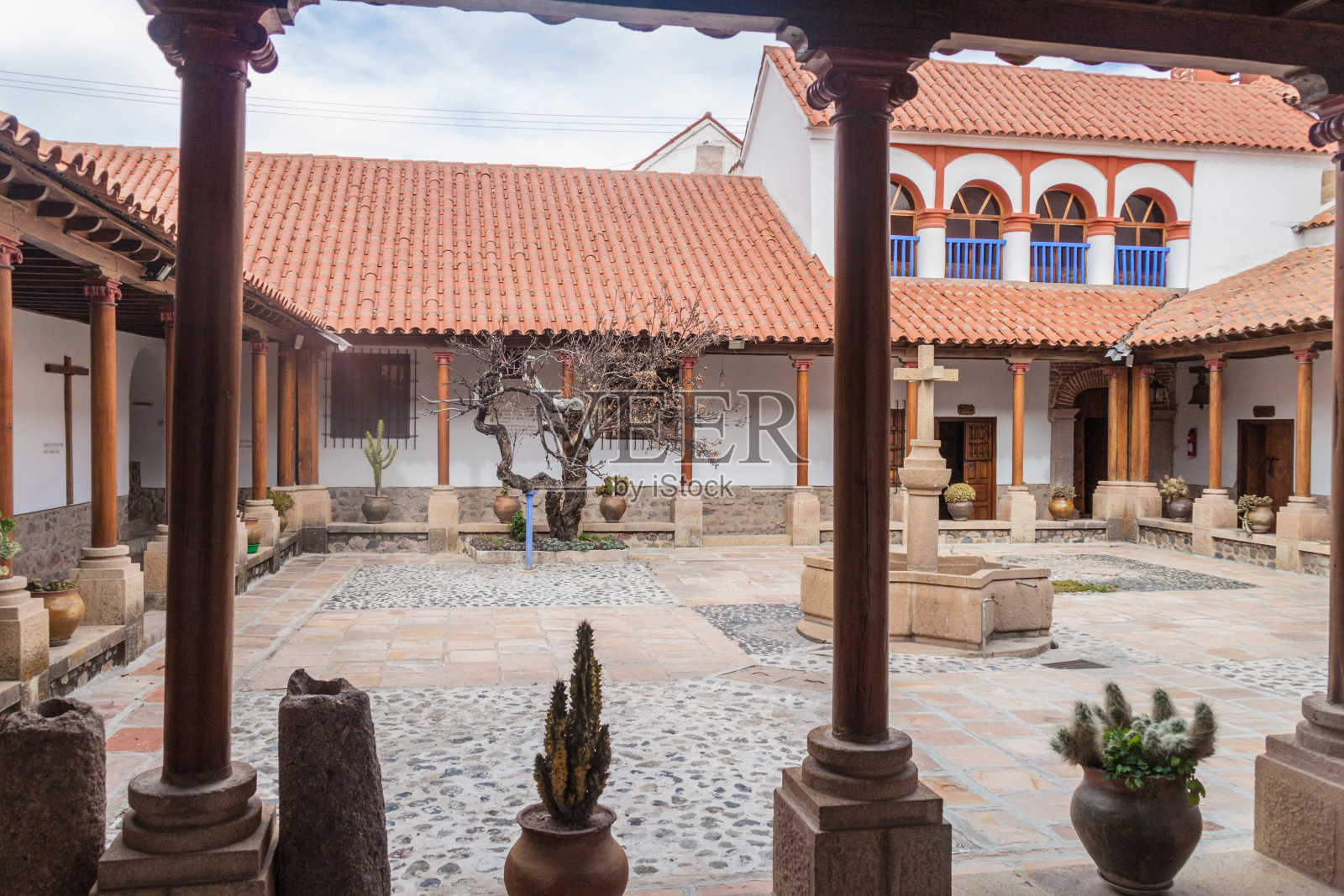 圣特蕾莎修道院的修道院，波多西，玻利维亚照片摄影图片