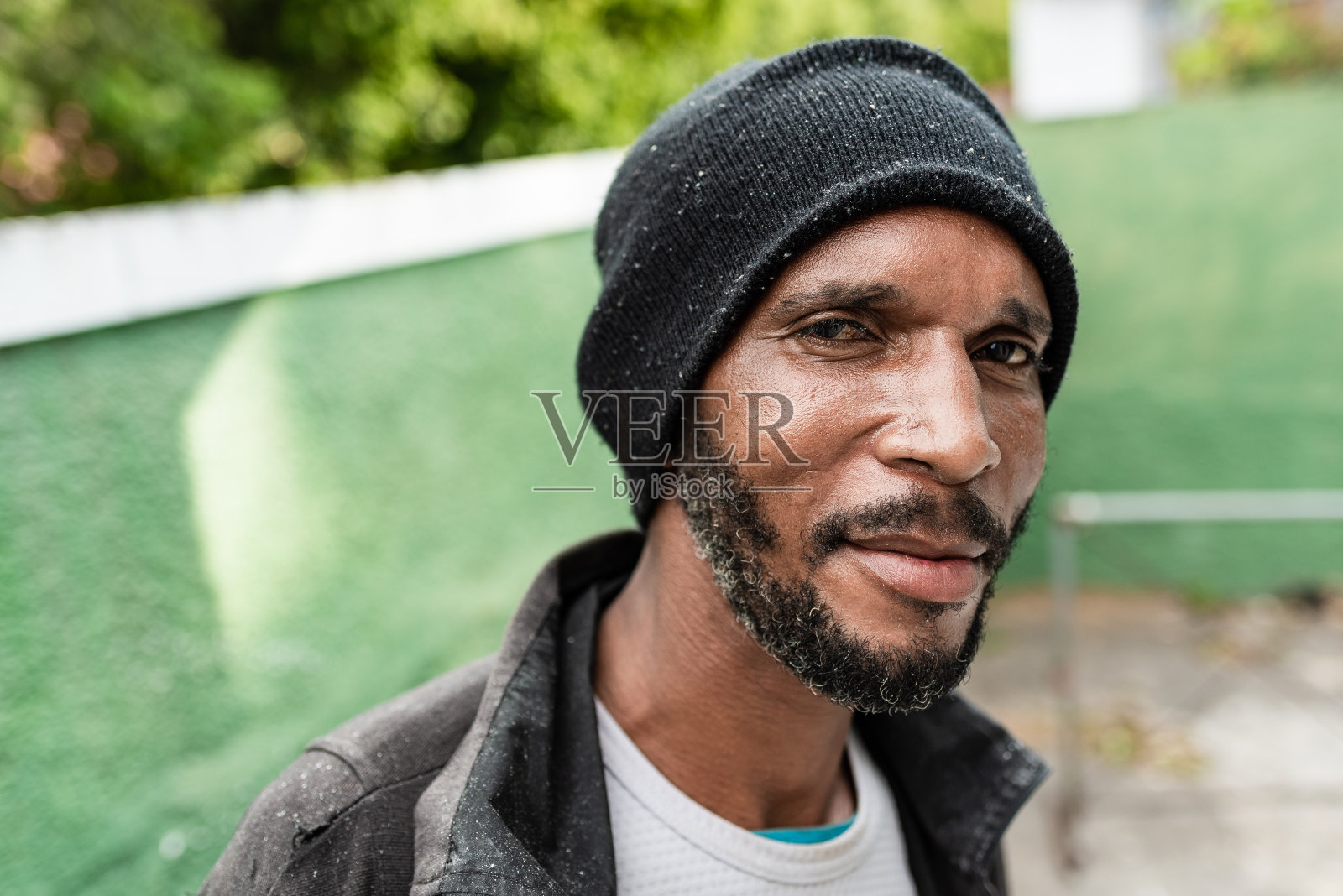 拉丁美洲工人的肖像照片摄影图片