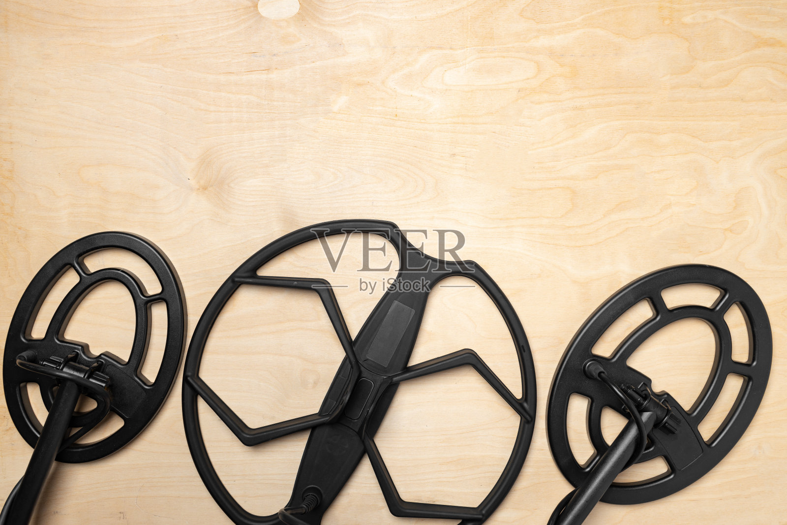 搜索线圈的金属探测器俯视图照片摄影图片