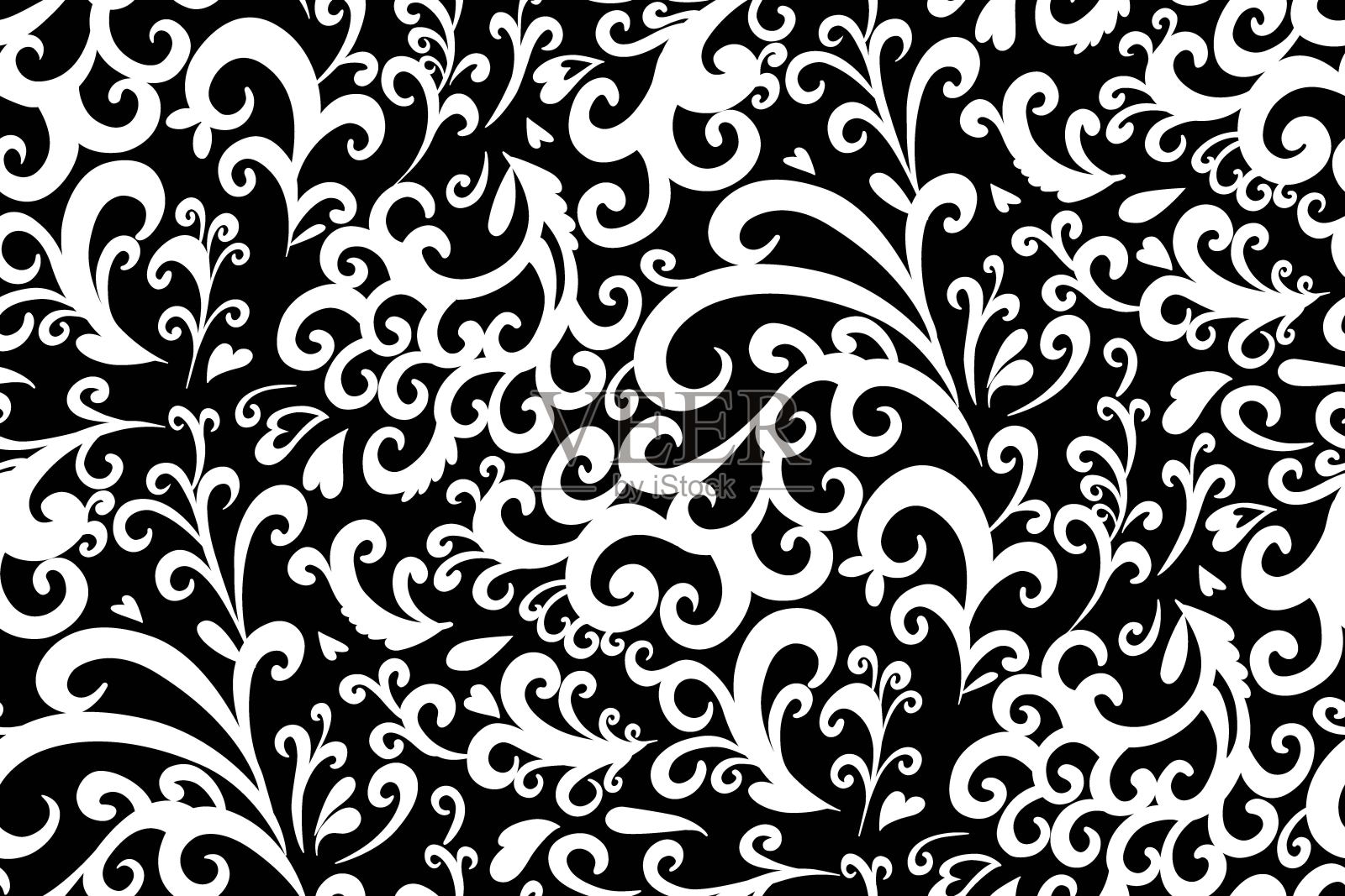 漩涡无缝模式插画图片素材