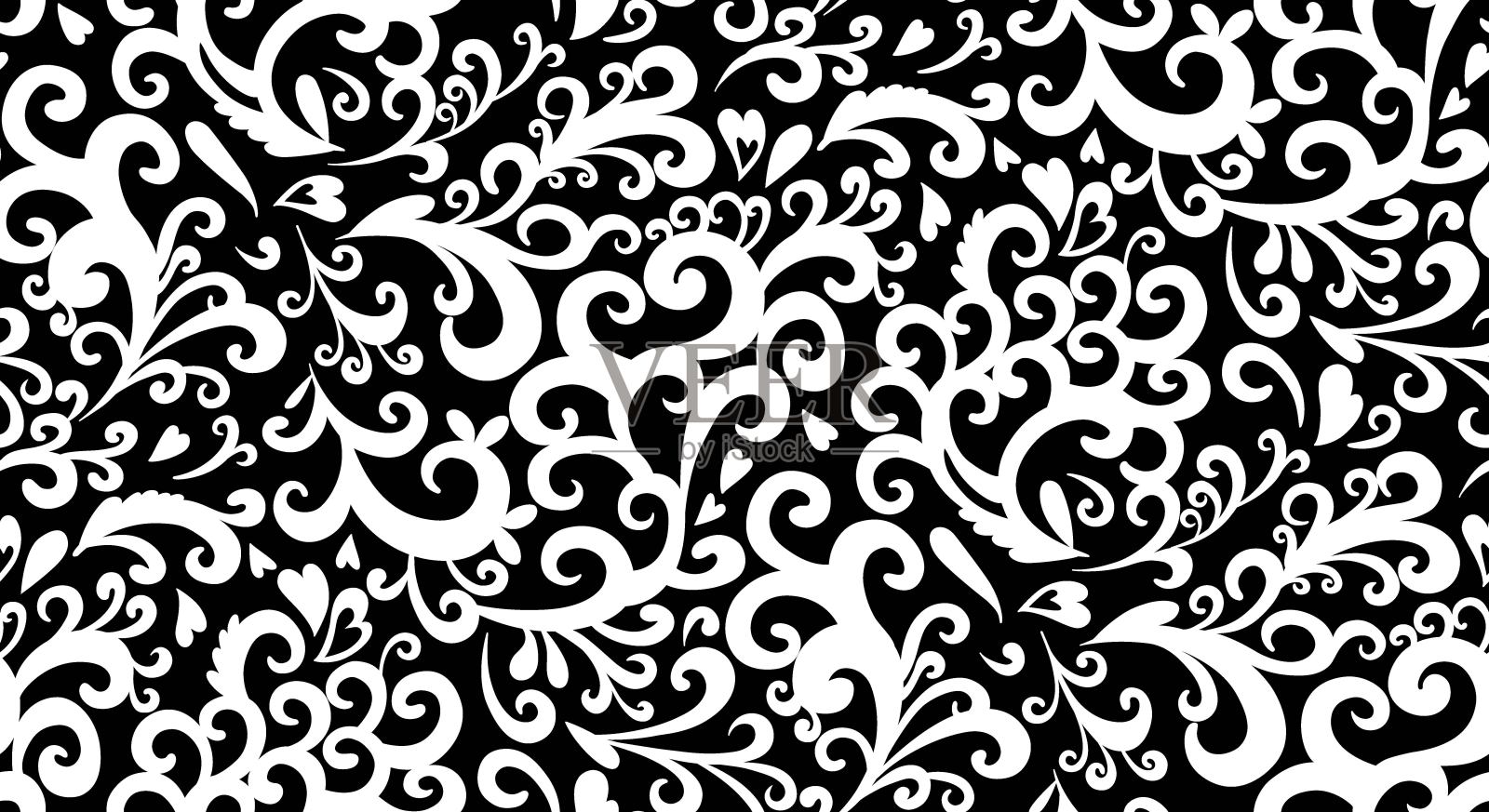 漩涡无缝模式插画图片素材