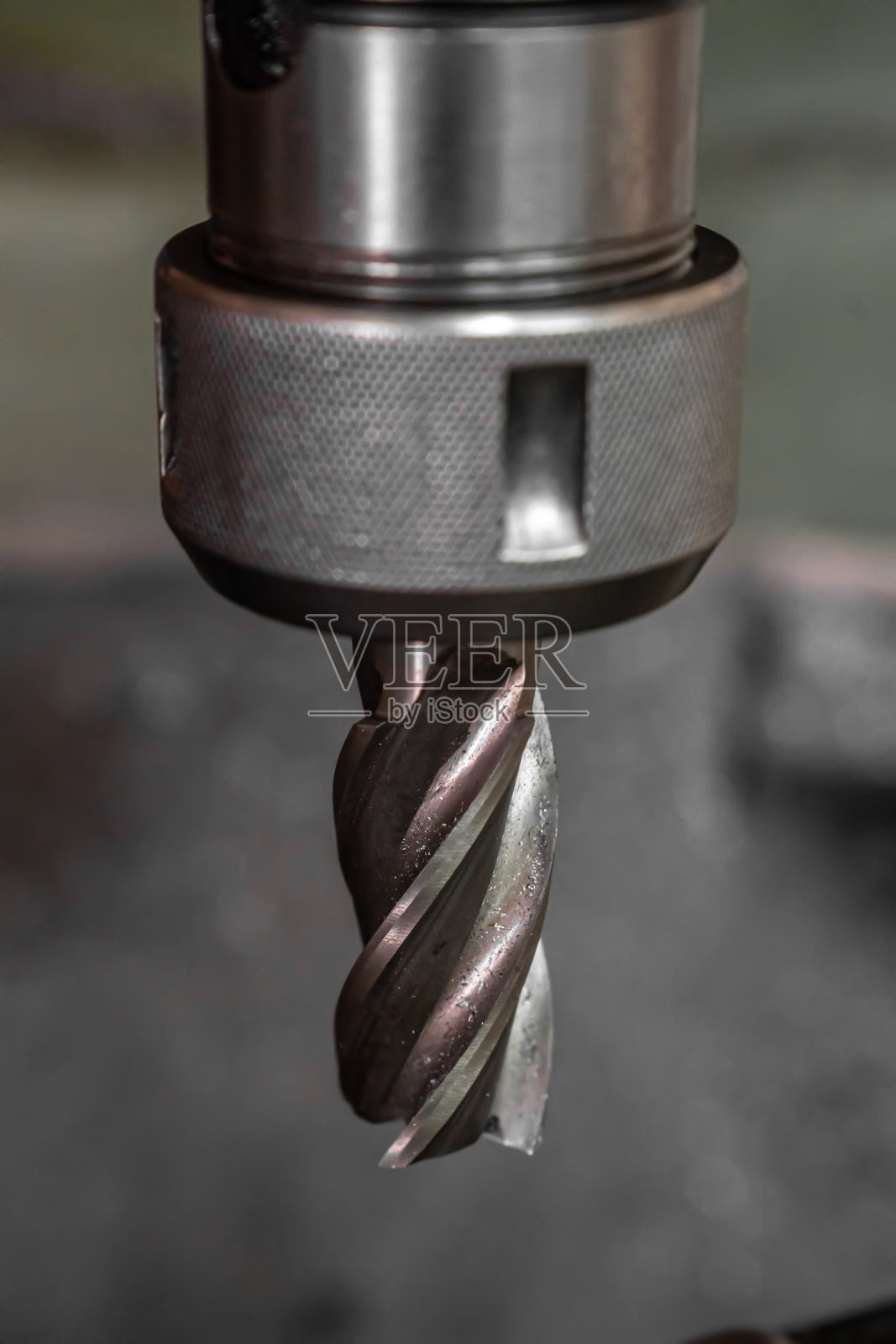 铣床用镗刀。照片摄影图片