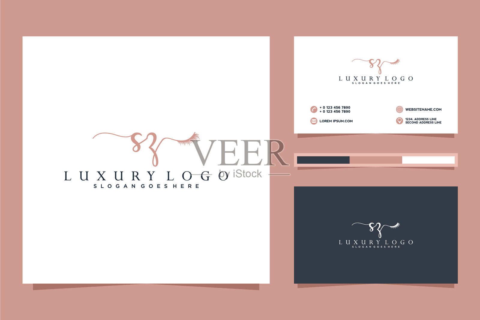 最初的sz女性标志系列和企业插画图片素材