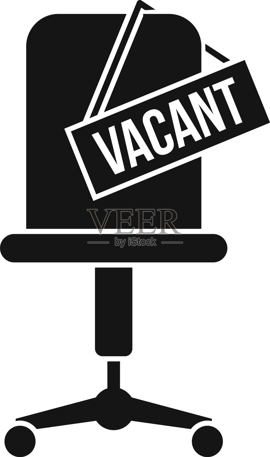 招聘人员空缺的工作场所图标简单的风格图标素材