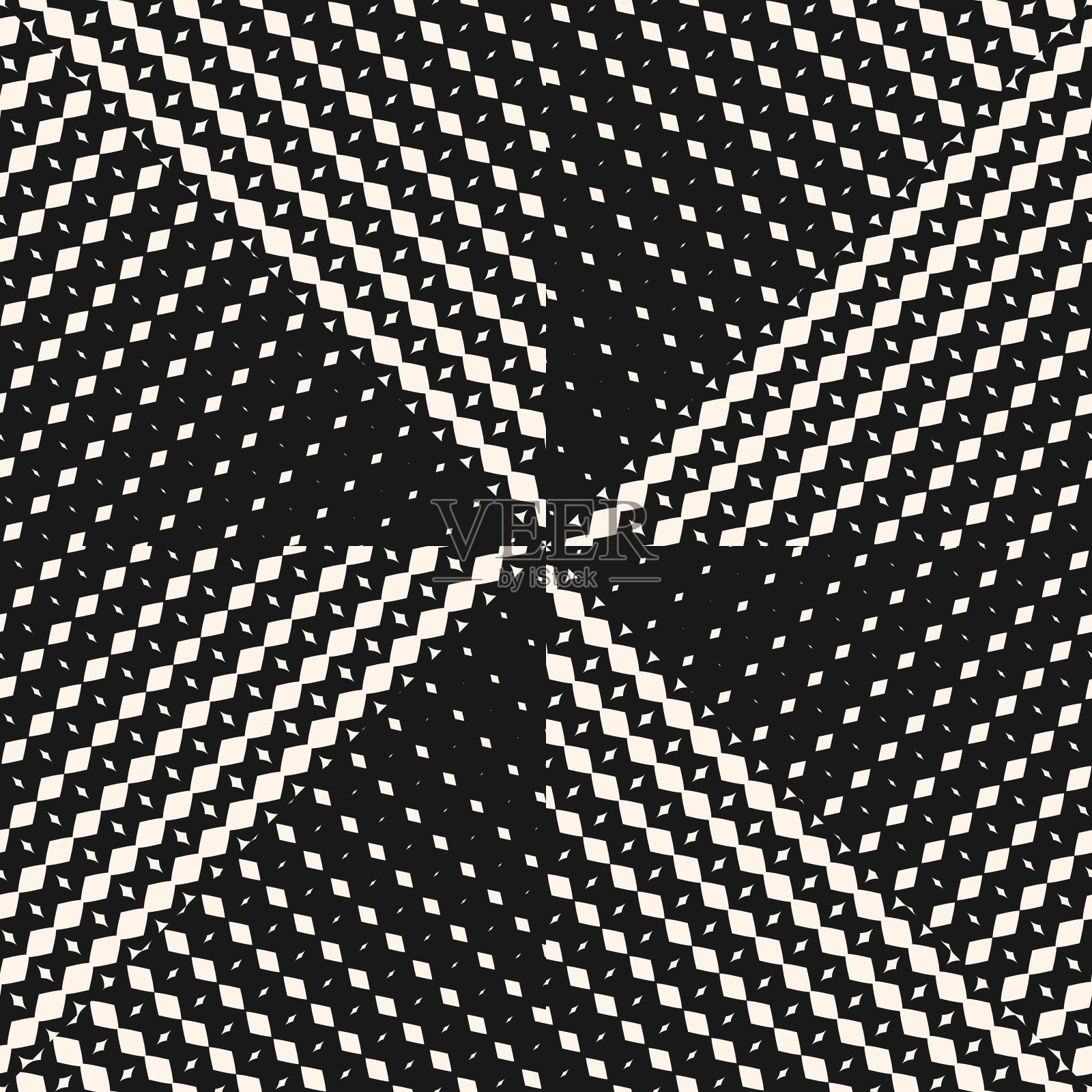 黑白几何无缝图案插画图片素材