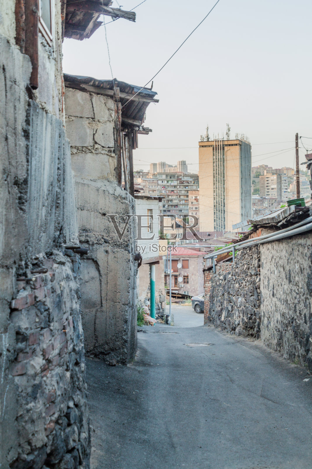 阿门埃里温Kond社区的小巷照片摄影图片