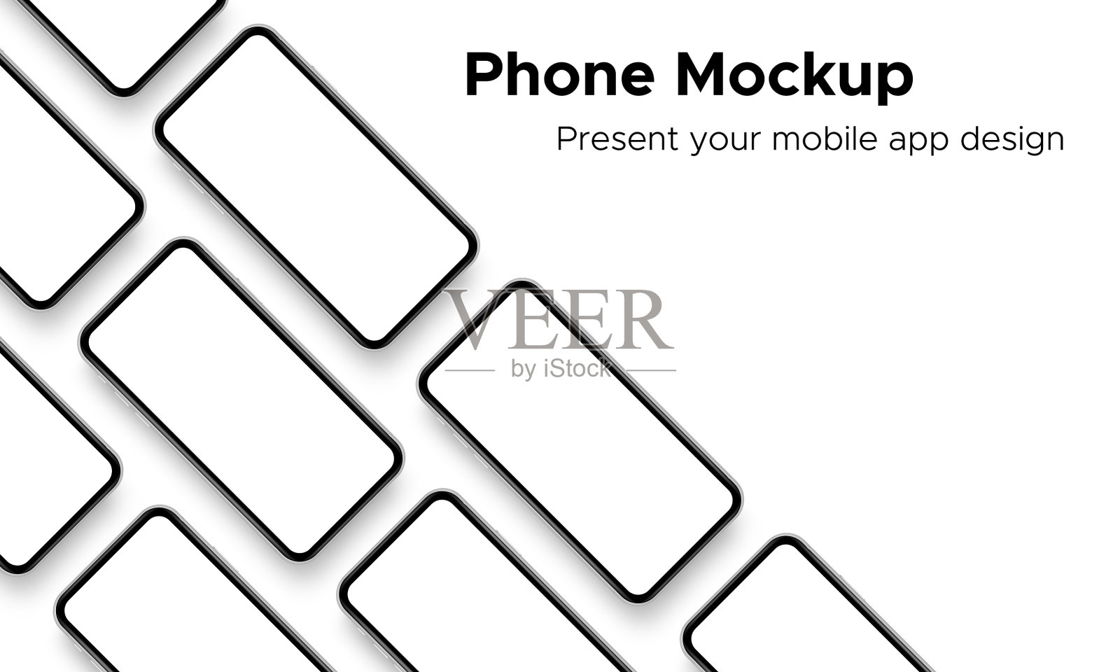 手机应用程序设计智能手机模型设计模板素材