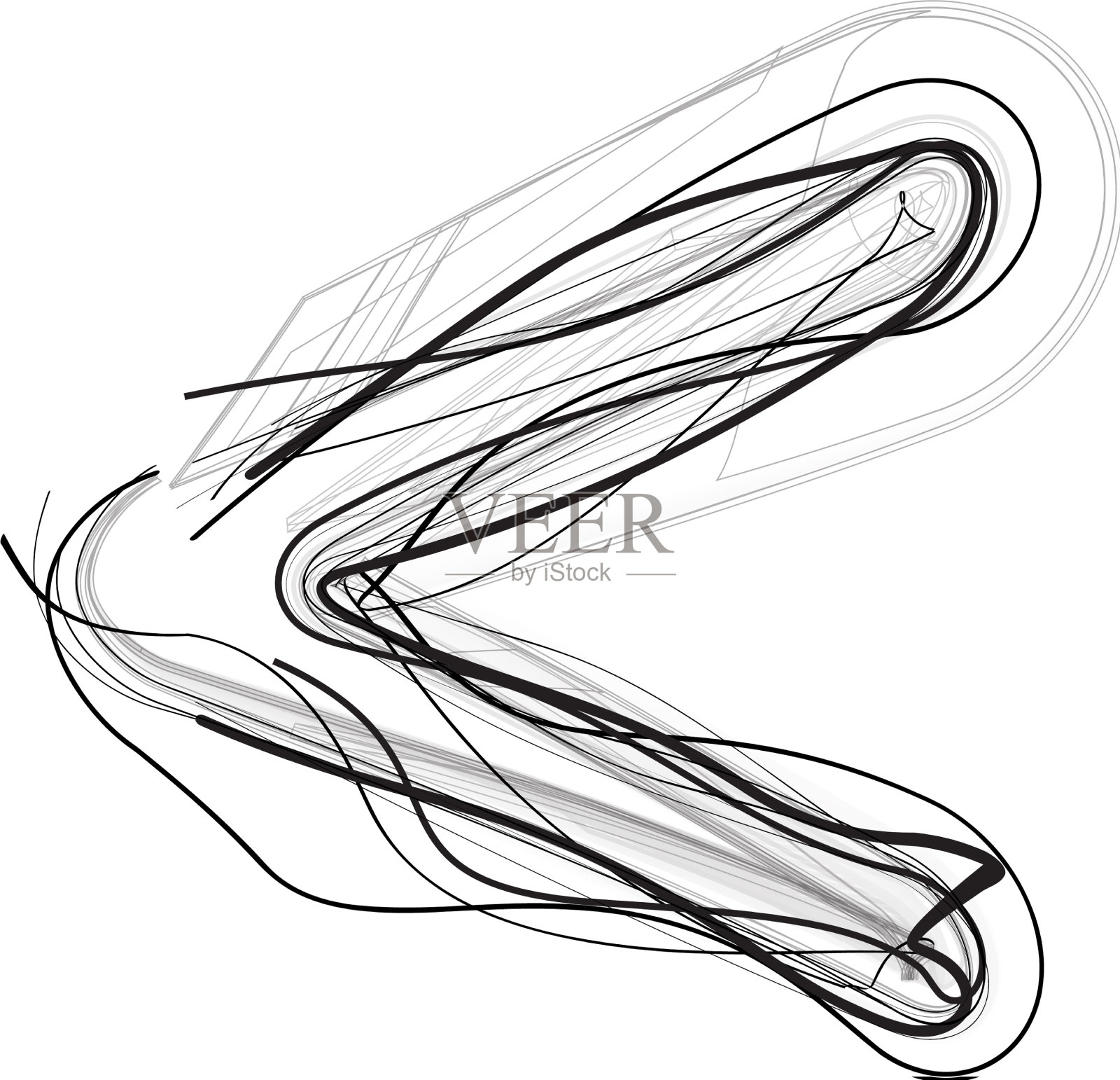 抽象涂鸦象征设计元素图片