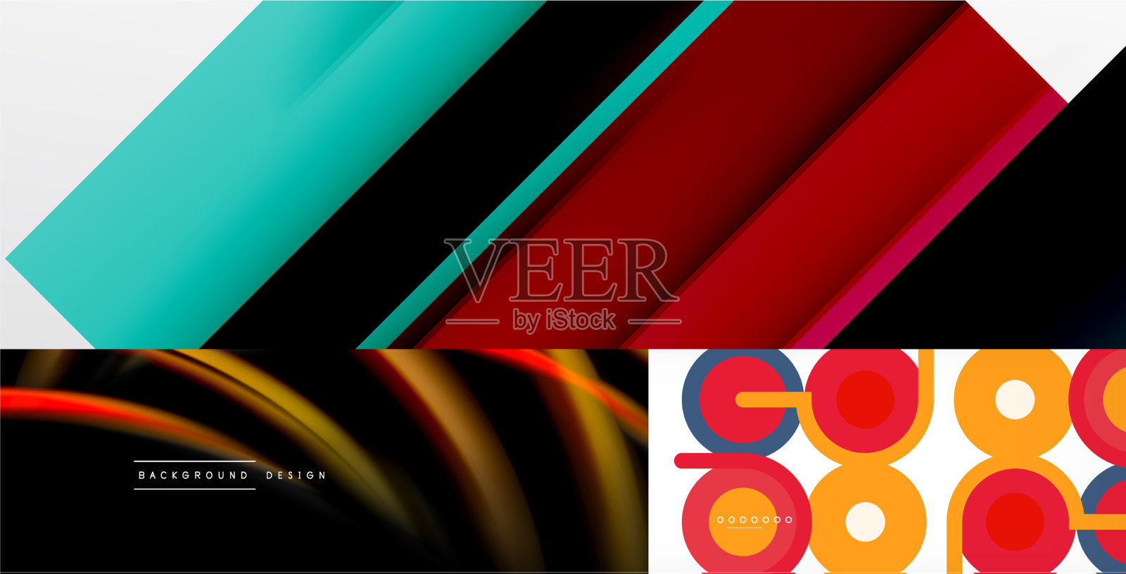 设置最小几何背景插画图片素材