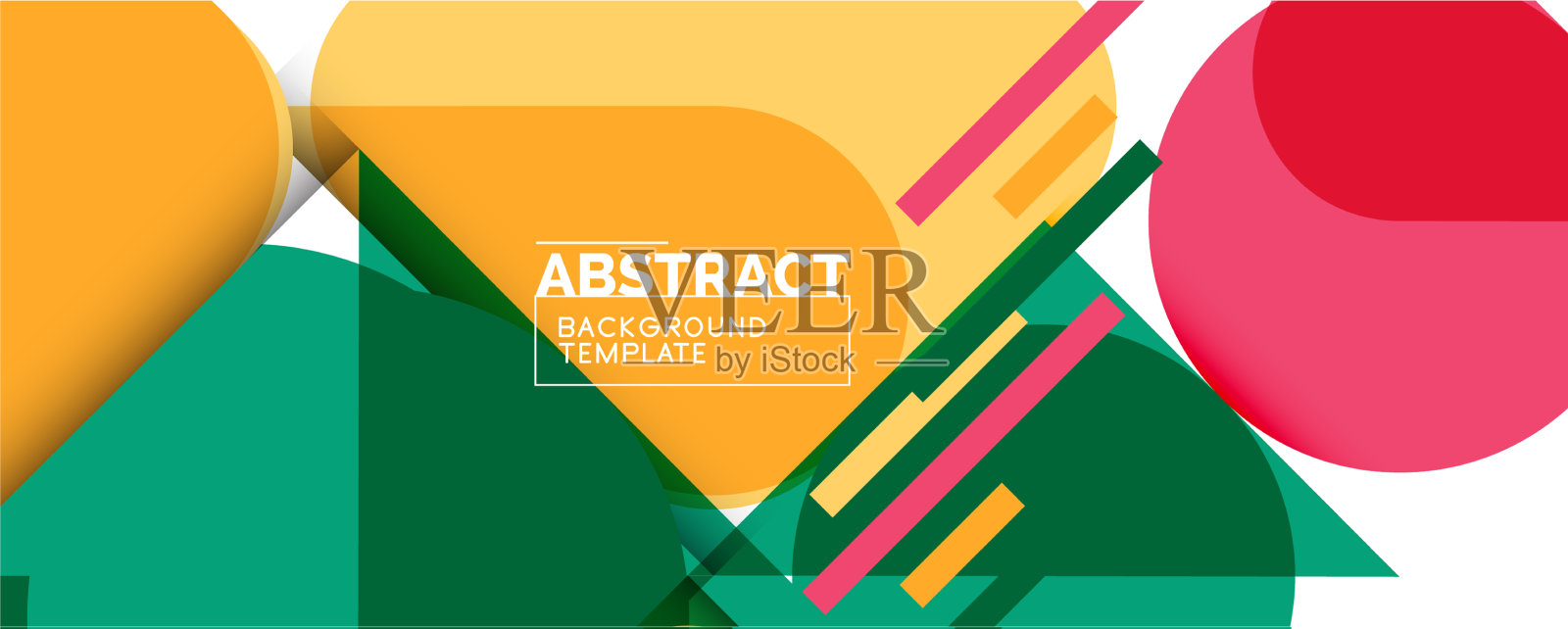 简单的圆圈和三角形是抽象的背景插画图片素材