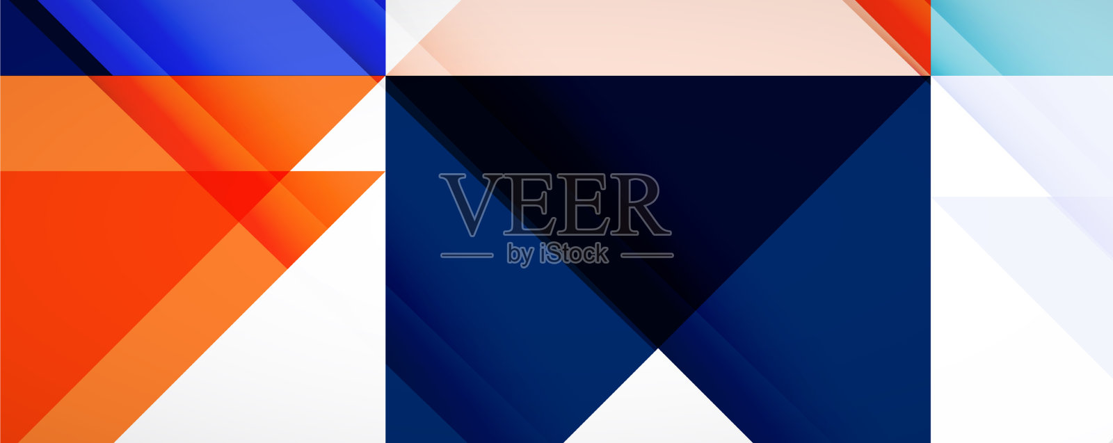 设置三角形几何背景插画图片素材