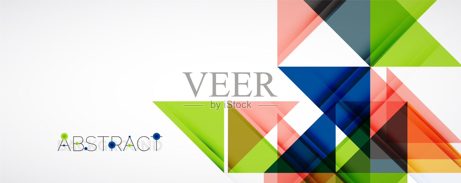 设置三角形几何背景插画图片素材