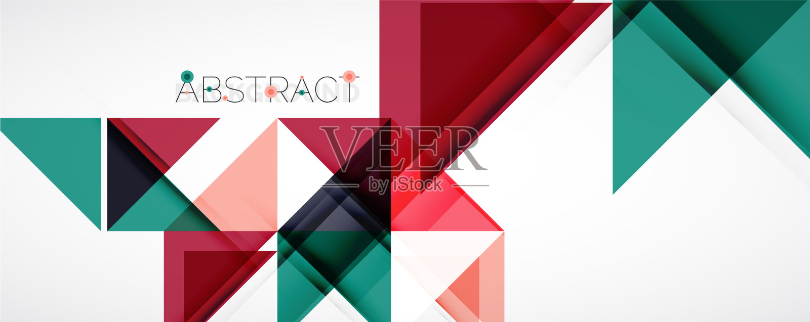 设置三角形几何背景插画图片素材