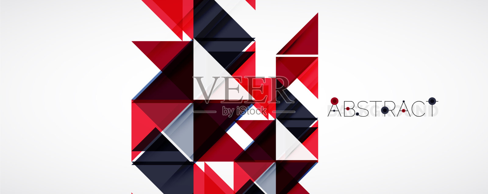 设置三角形几何背景插画图片素材