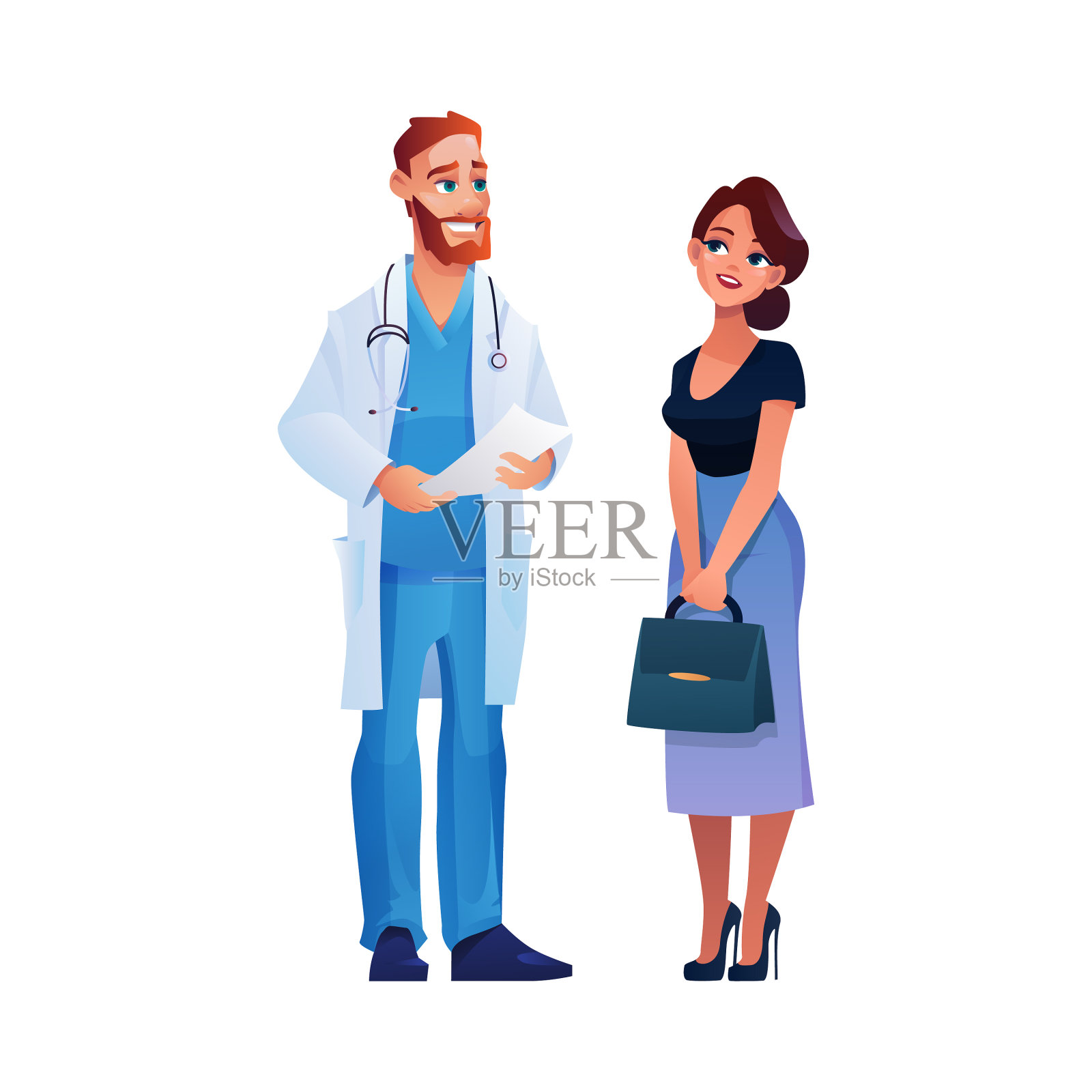 会诊病人，医生讨论病情设计元素图片