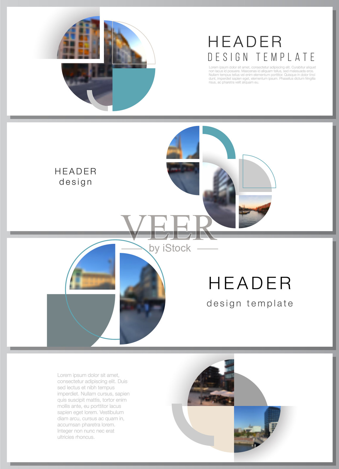 布局标题横幅设计模板插画图片素材