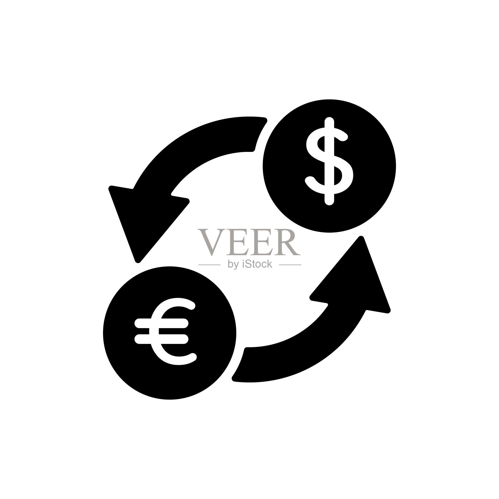 货币兑换矢量孤立的符号符号图标插画图片素材