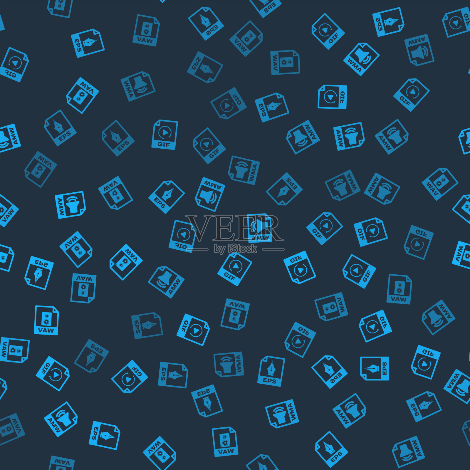 设置eps文件文件GIF wma和wav on图标素材