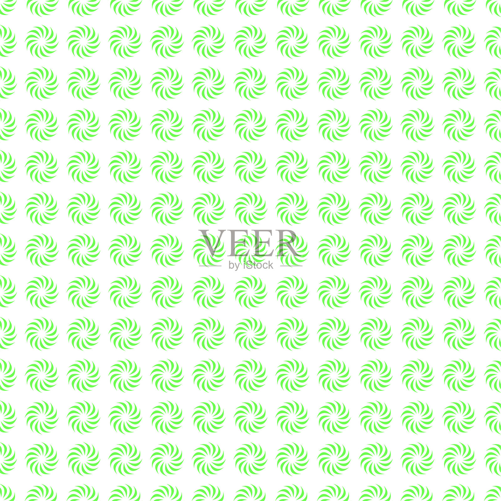 摘要无缝图案绿色涂鸦背景矢量插画图片素材