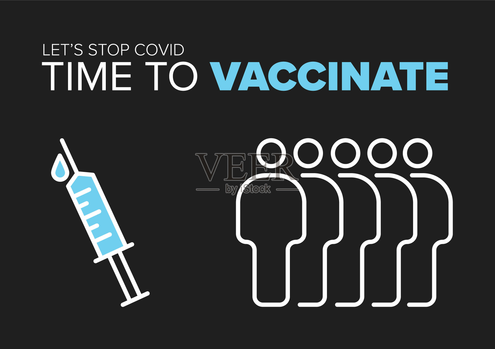 是时候接种黑暗海报传单模板布局插画图片素材