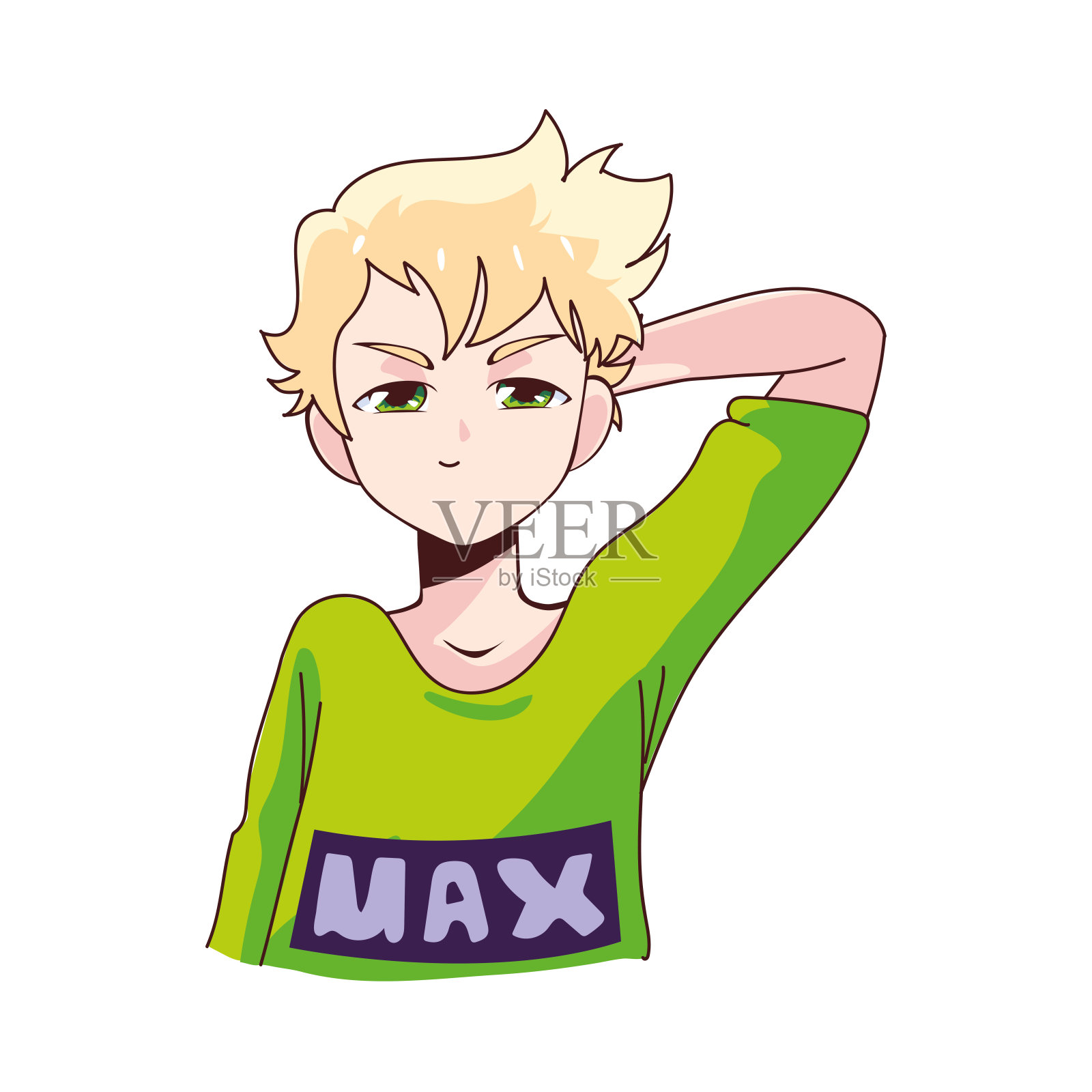 男孩的卡通漫画设计元素图片