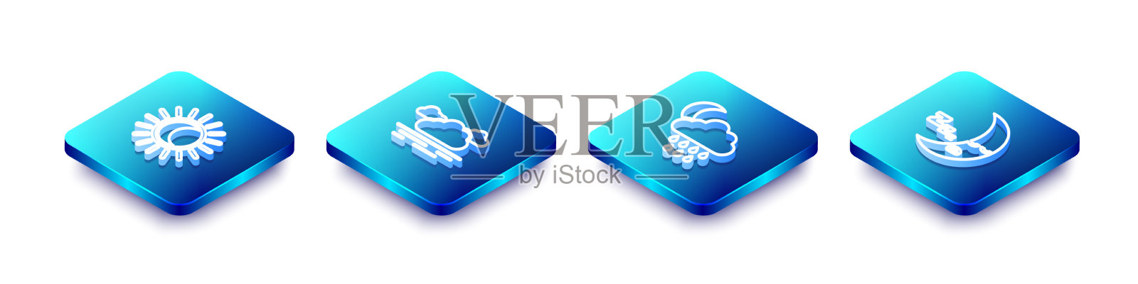 用等距线设置日食日云图标素材