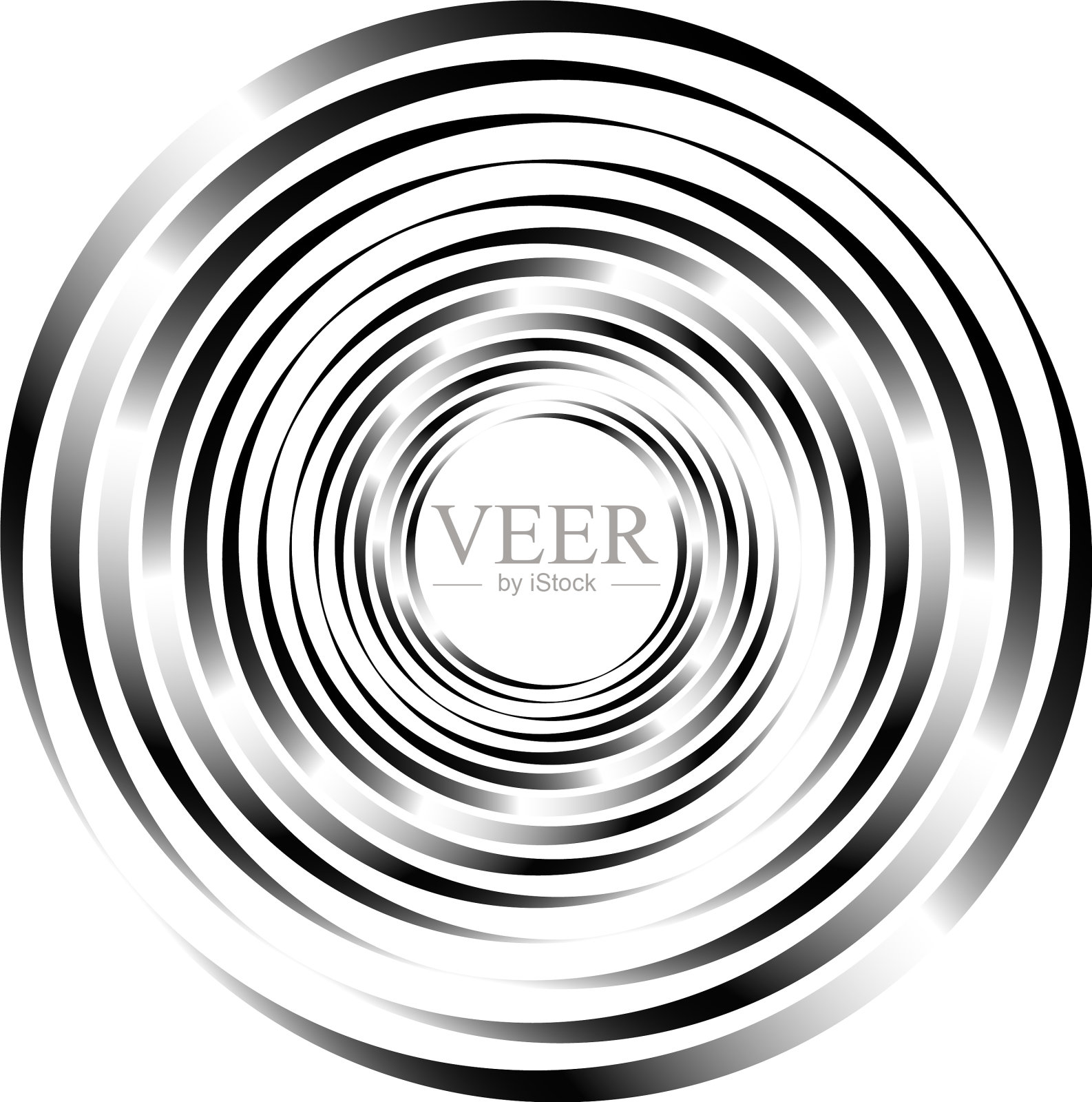 几何圆形螺旋和旋流插画图片素材