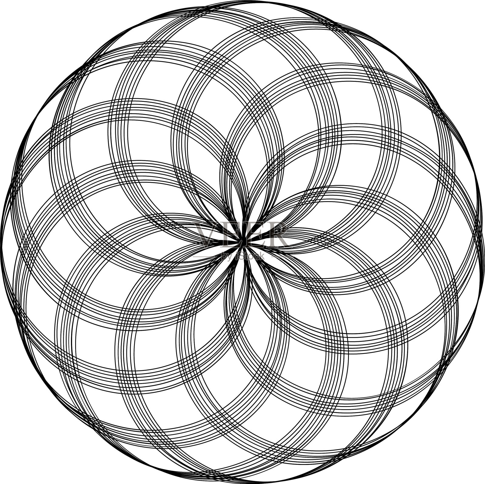 旋涡螺旋符号图标图案圆形插画图片素材