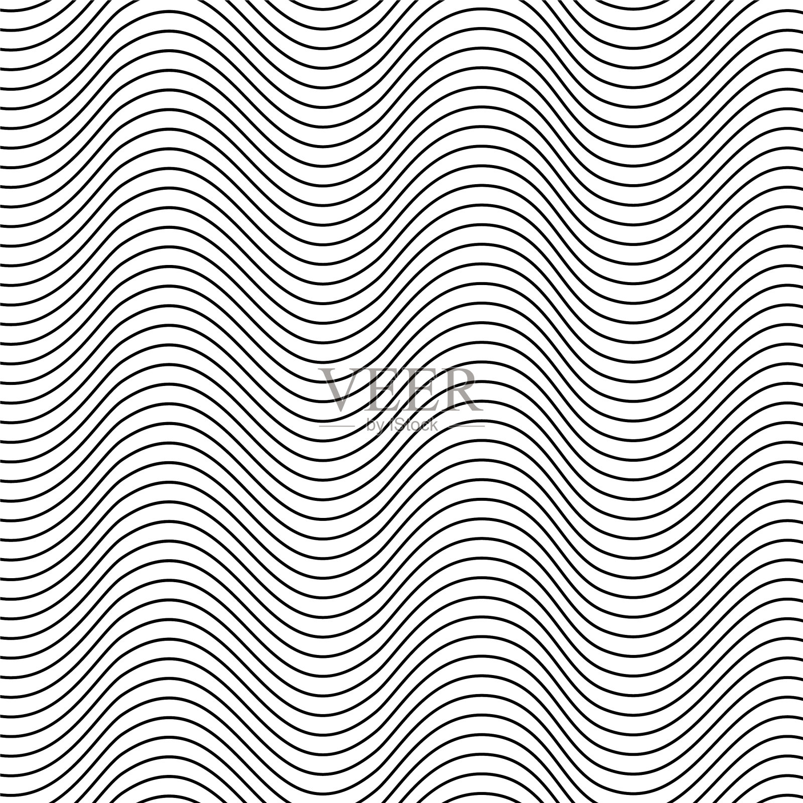 波浪波浪线条条纹背景设计插画图片素材