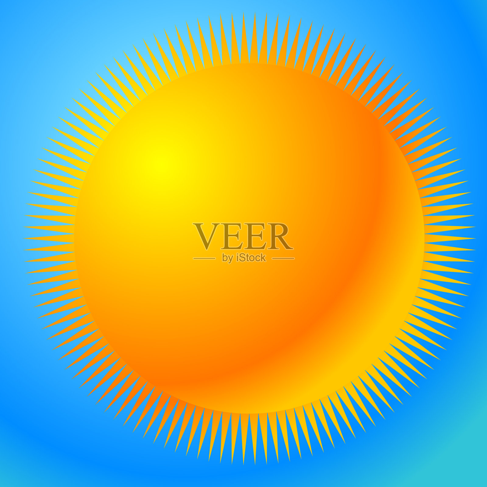 太阳剪贴艺术太阳图形标志符号或图标插画图片素材