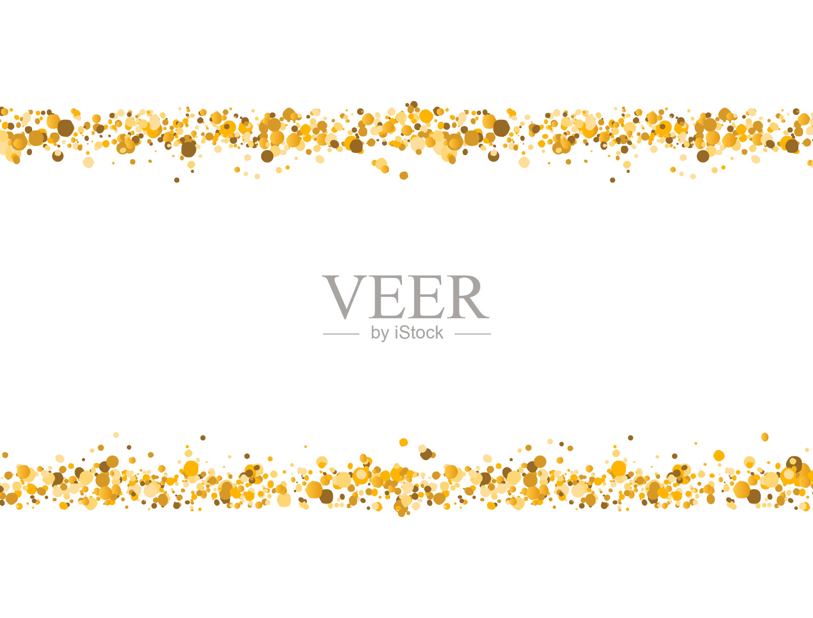 金色闪光的边界上白色的背景金插画图片素材