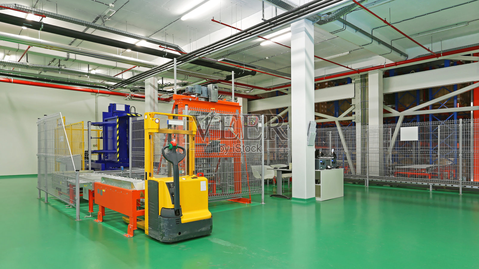 托盘车输送机输入照片摄影图片