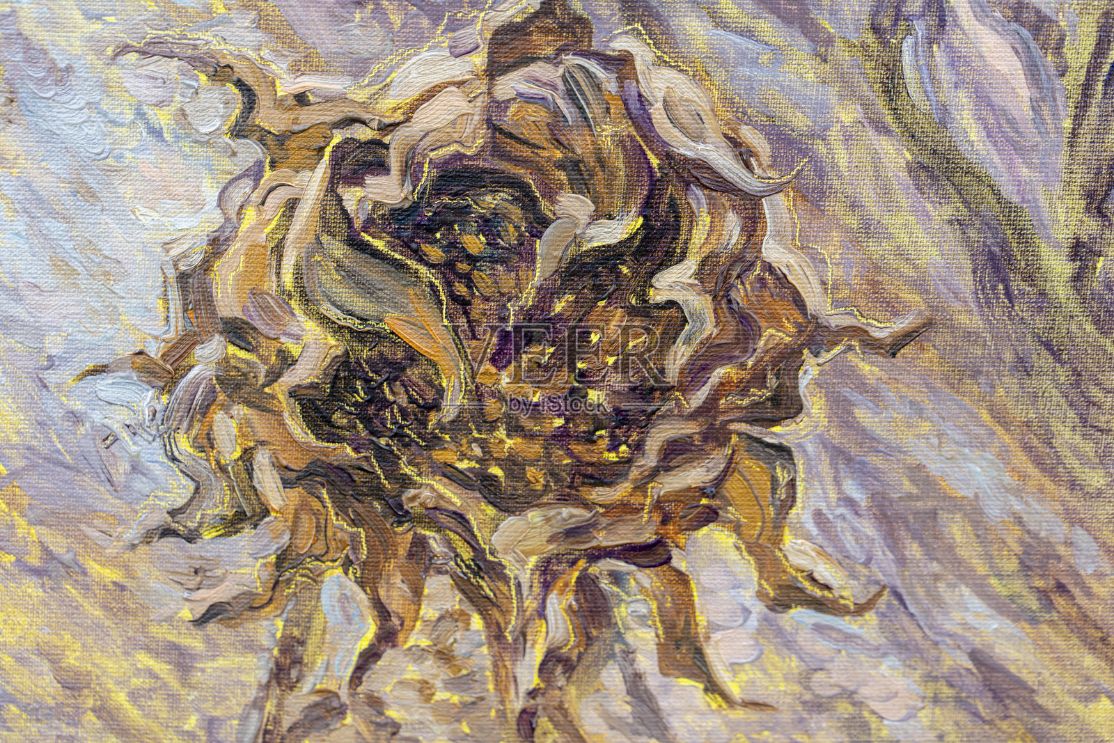 花束、静物画、油画、手工画插画图片素材