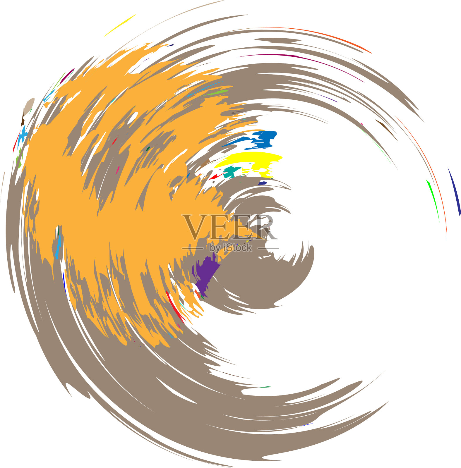 脏笔刷圈笔触jiddd插画图片素材