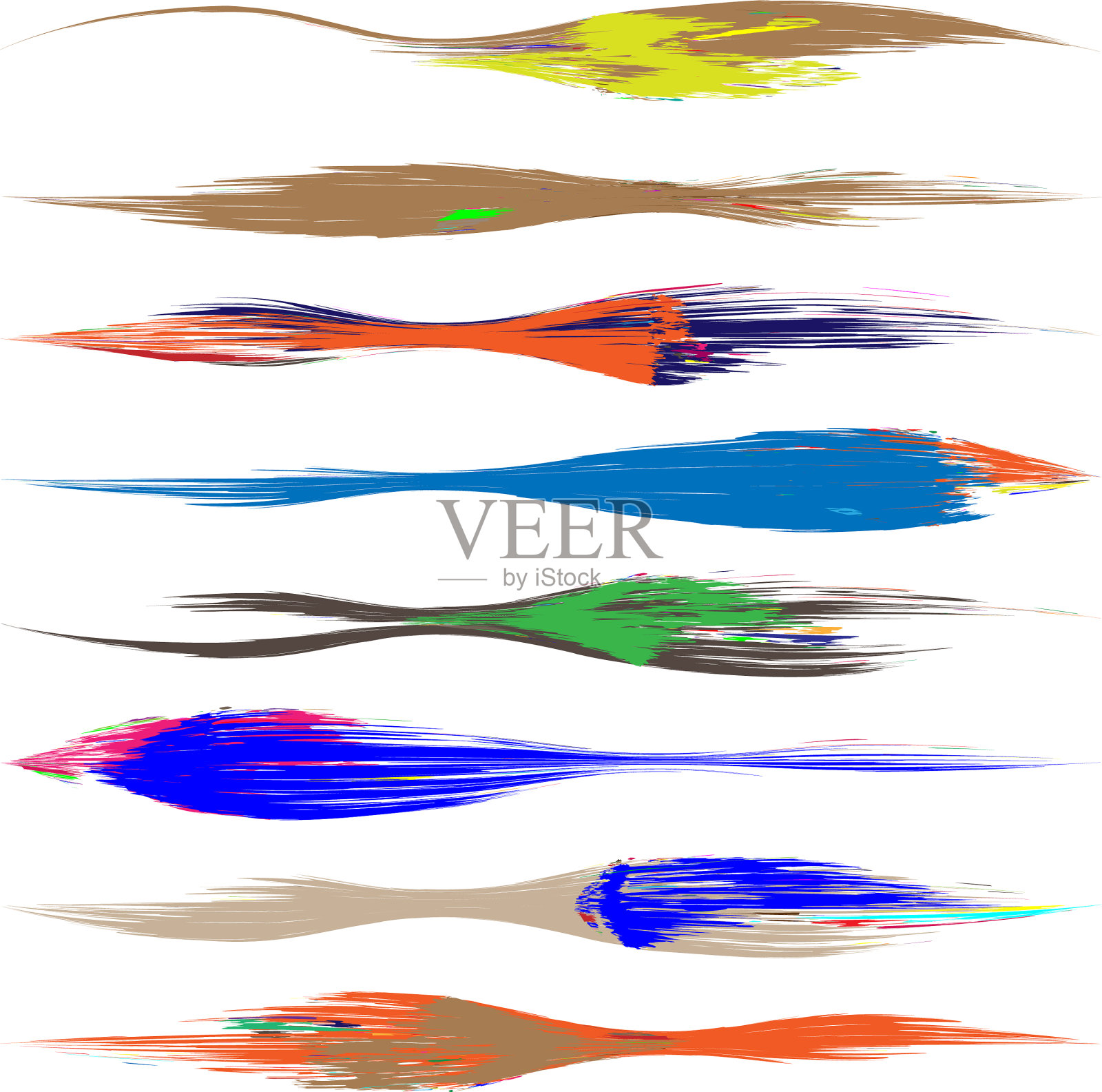 垃圾垃圾纹理笔触涂抹污迹插画图片素材