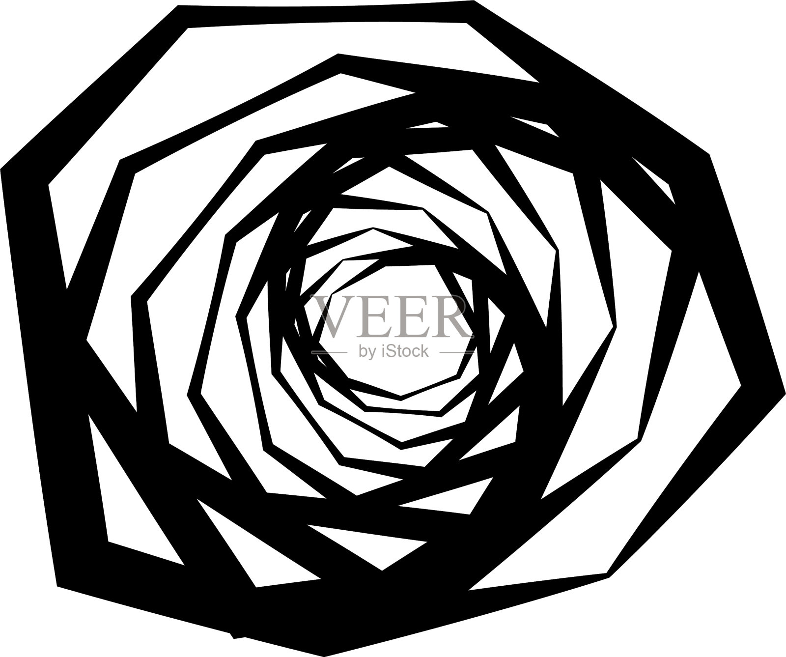 螺旋旋流单元集抽象插画图片素材