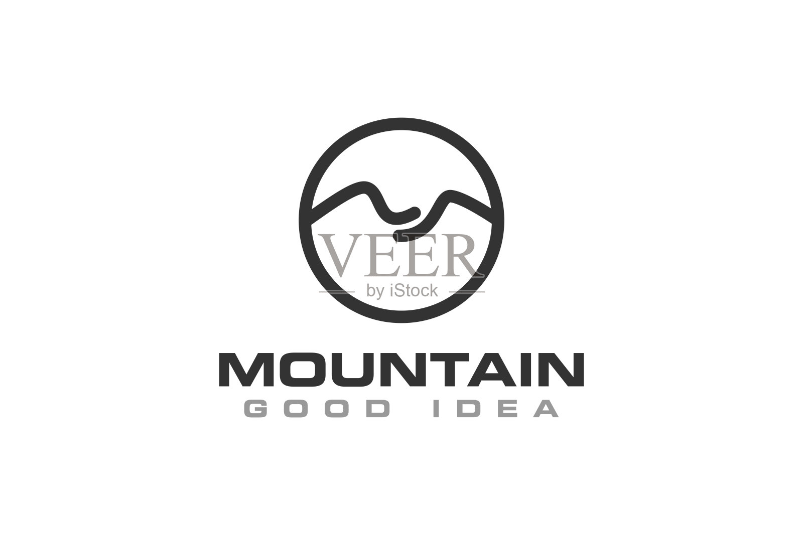 山标志图标设计矢量插画图片素材