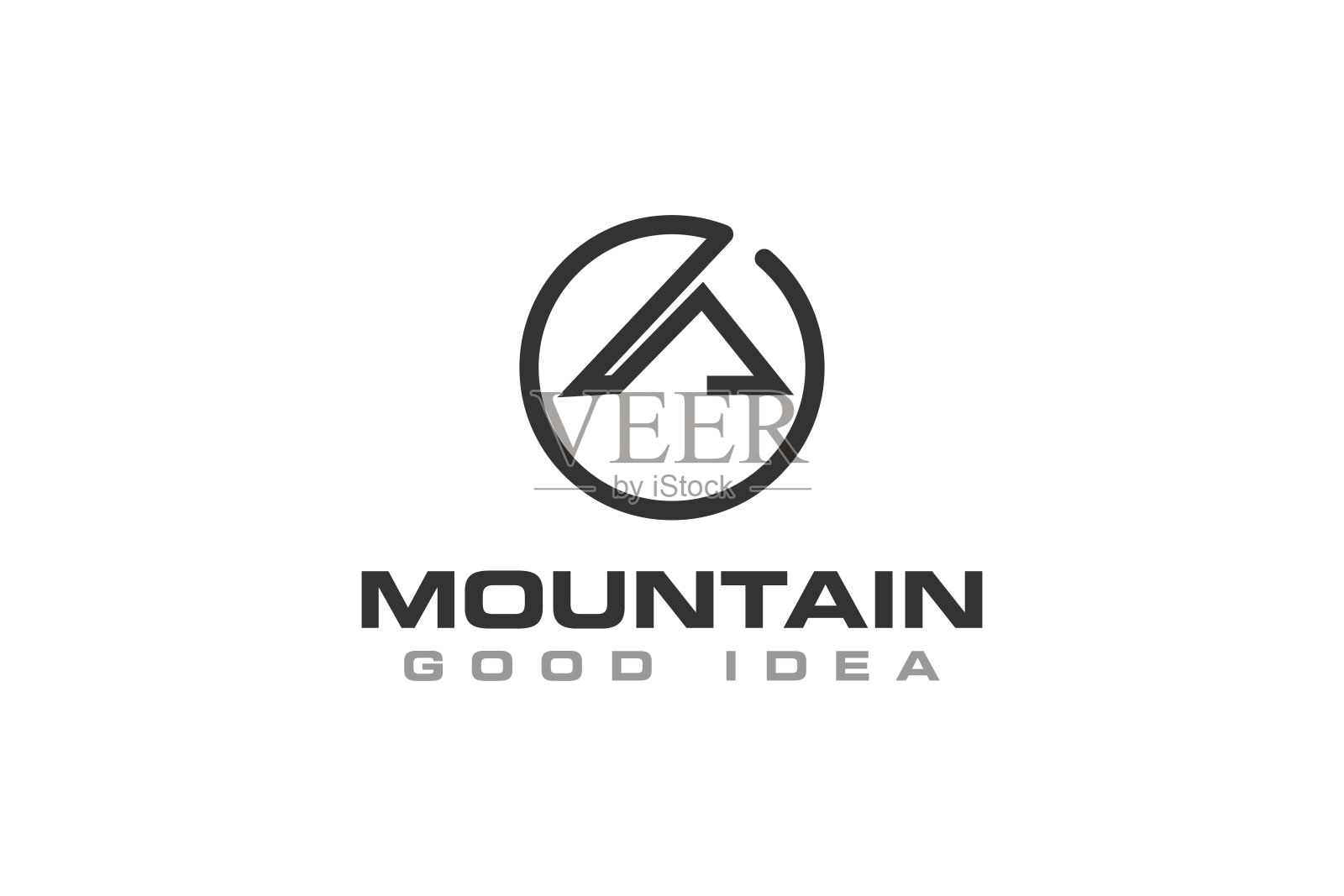 山标志图标设计矢量插画图片素材