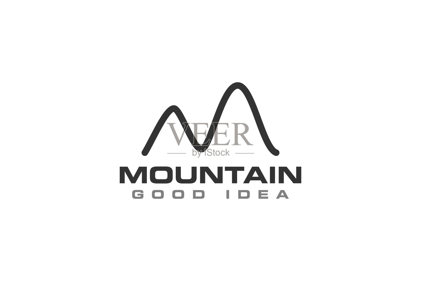 山标志图标设计矢量插画图片素材