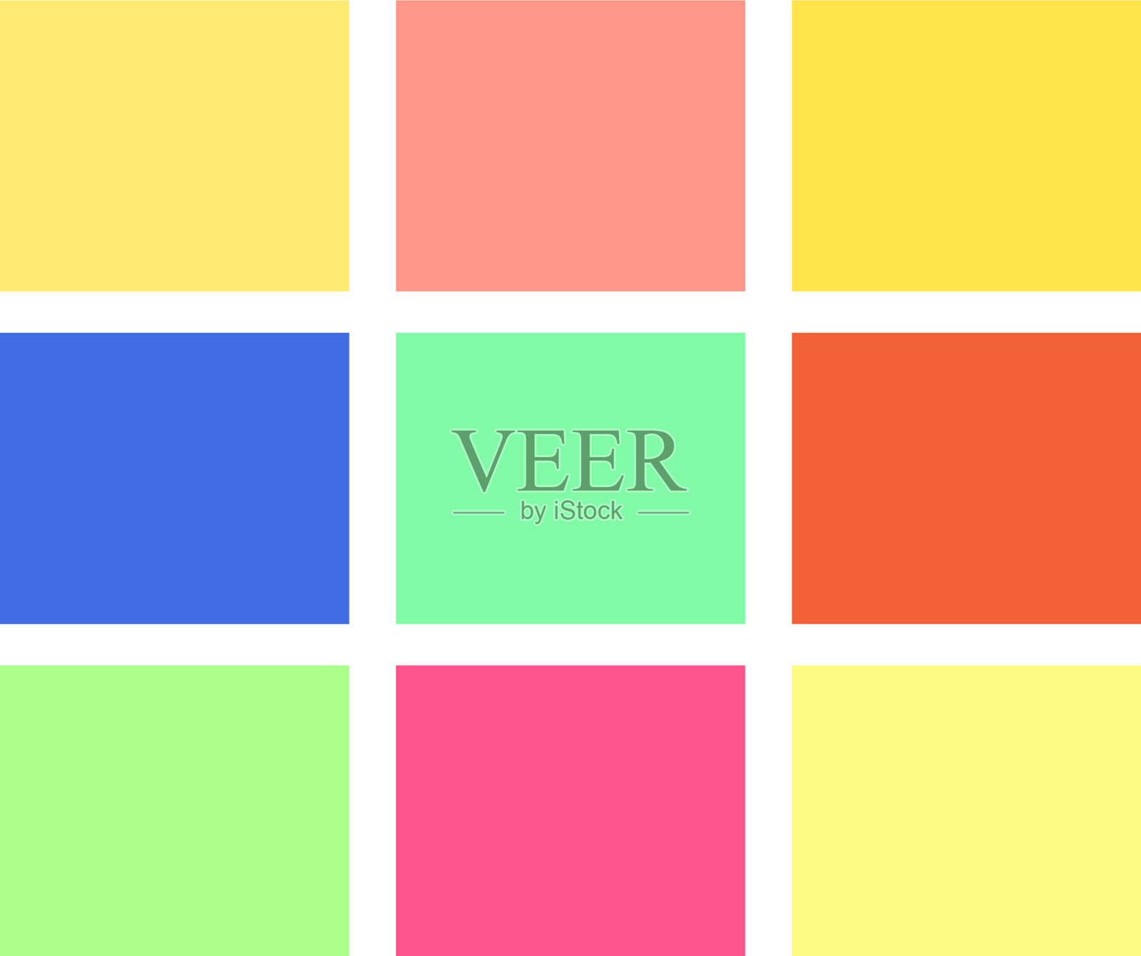 镶嵌彩色，浅色插画图片素材