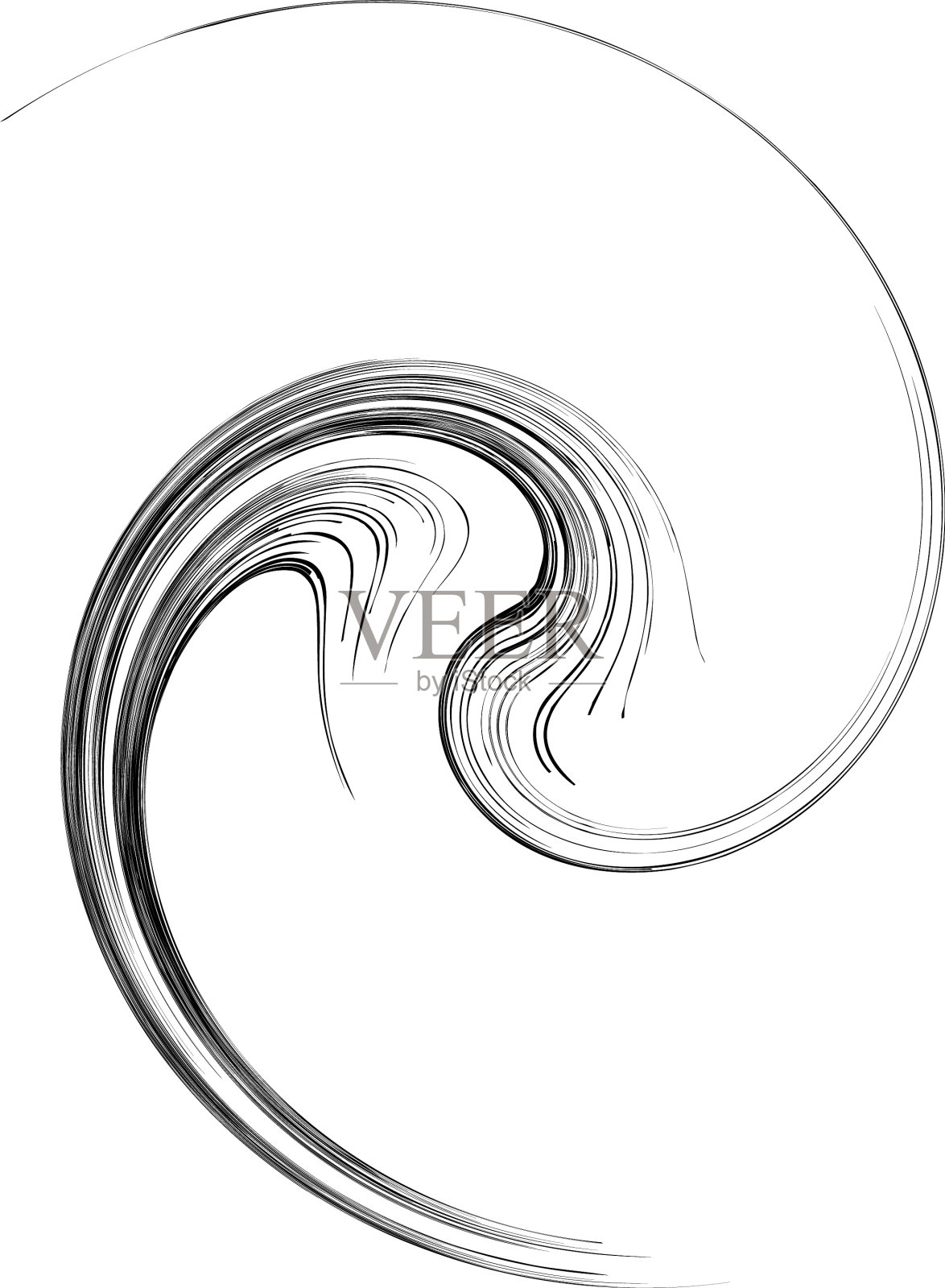 螺旋，漩涡，漩涡，螺旋，蜗壳，蜗牛形状插画图片素材