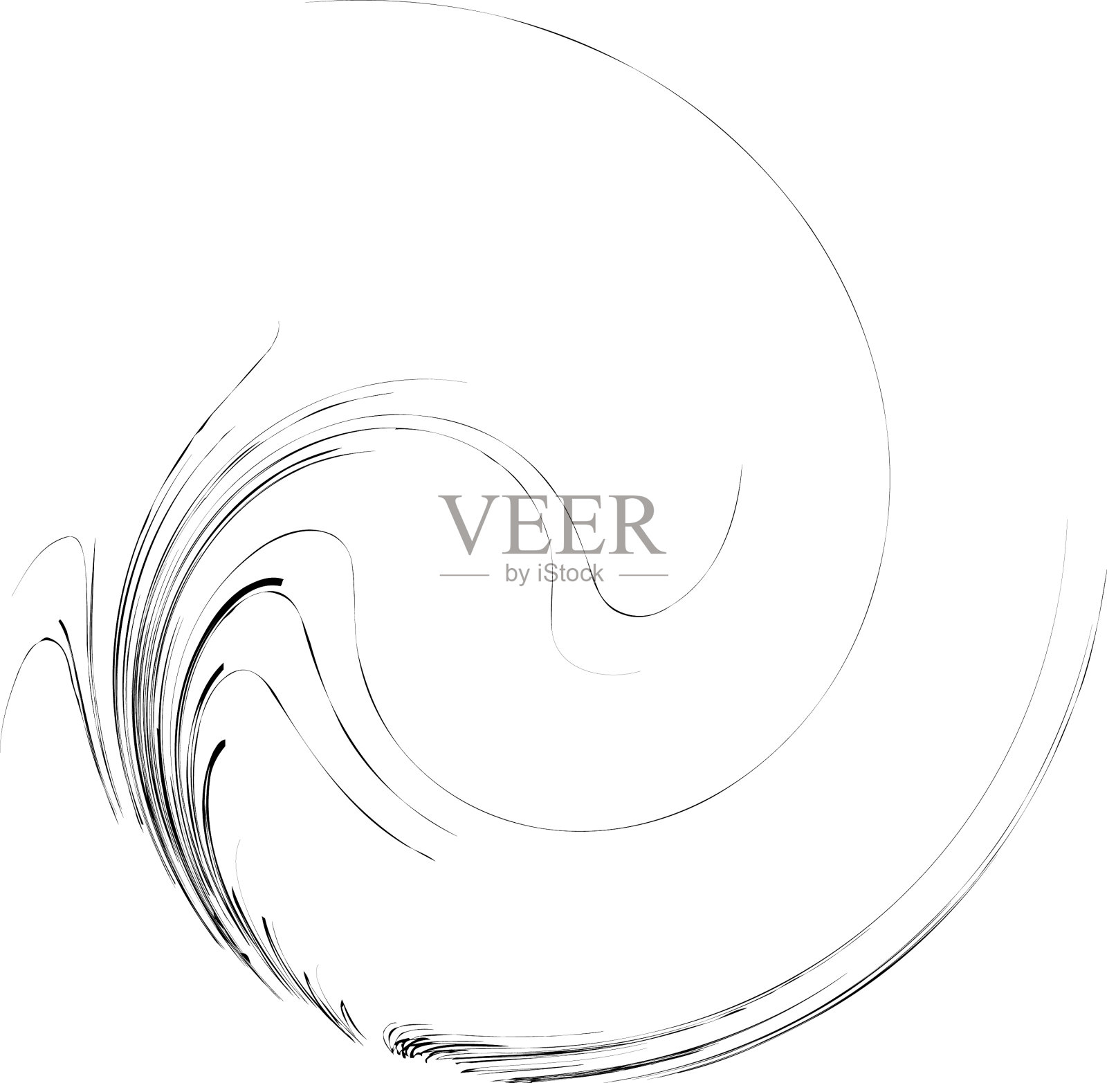 螺旋，漩涡，漩涡，螺旋，蜗壳，蜗牛形状插画图片素材